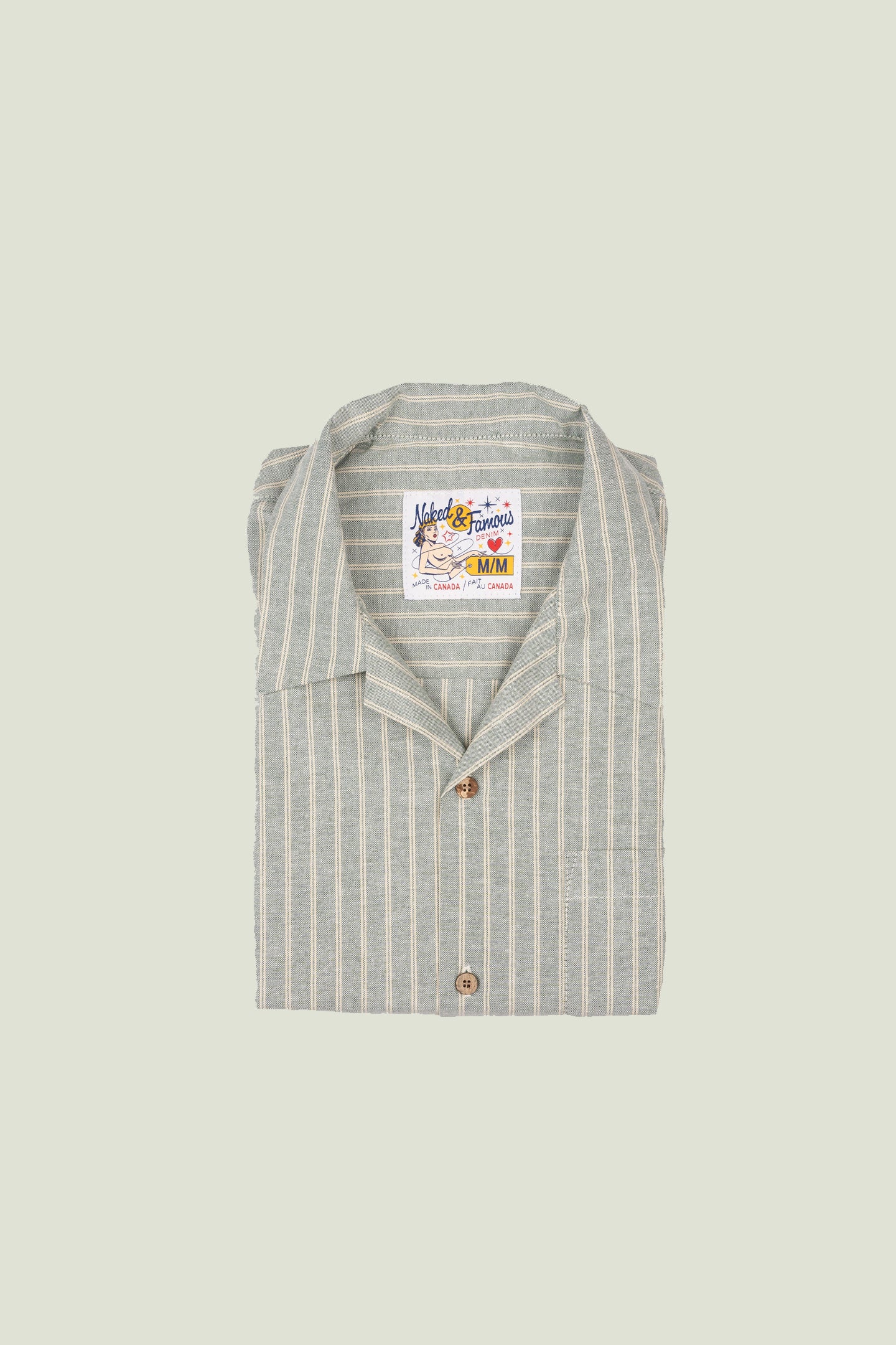 Aloha Shirt - Striped Oxford - Vintage Indigo
