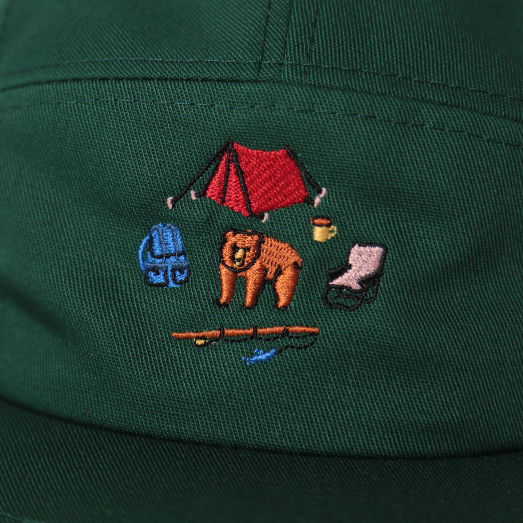 5 Panel - Forest - Camp Bear Embroidery - CAMP Series