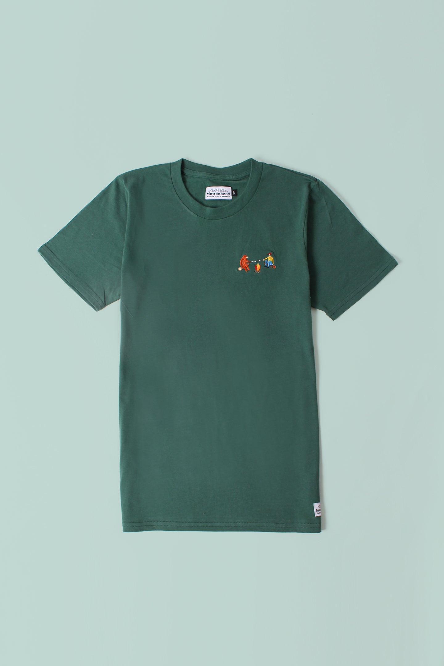 Classic Tee - Forest - Campfire Friends Embroidery - CAMP Series