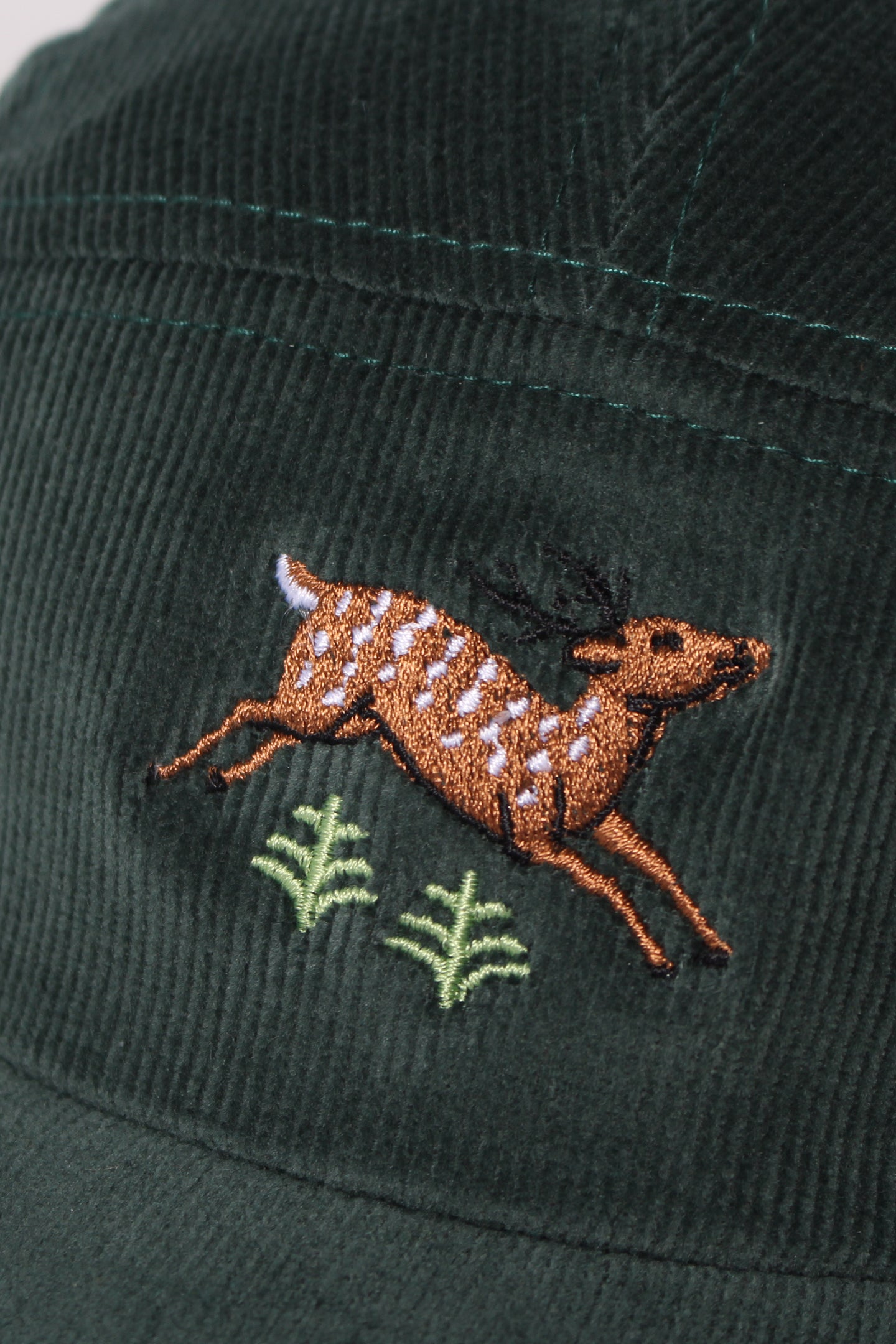 Kids 5 Panel - Forest Cord - Wild Deer Emboidery