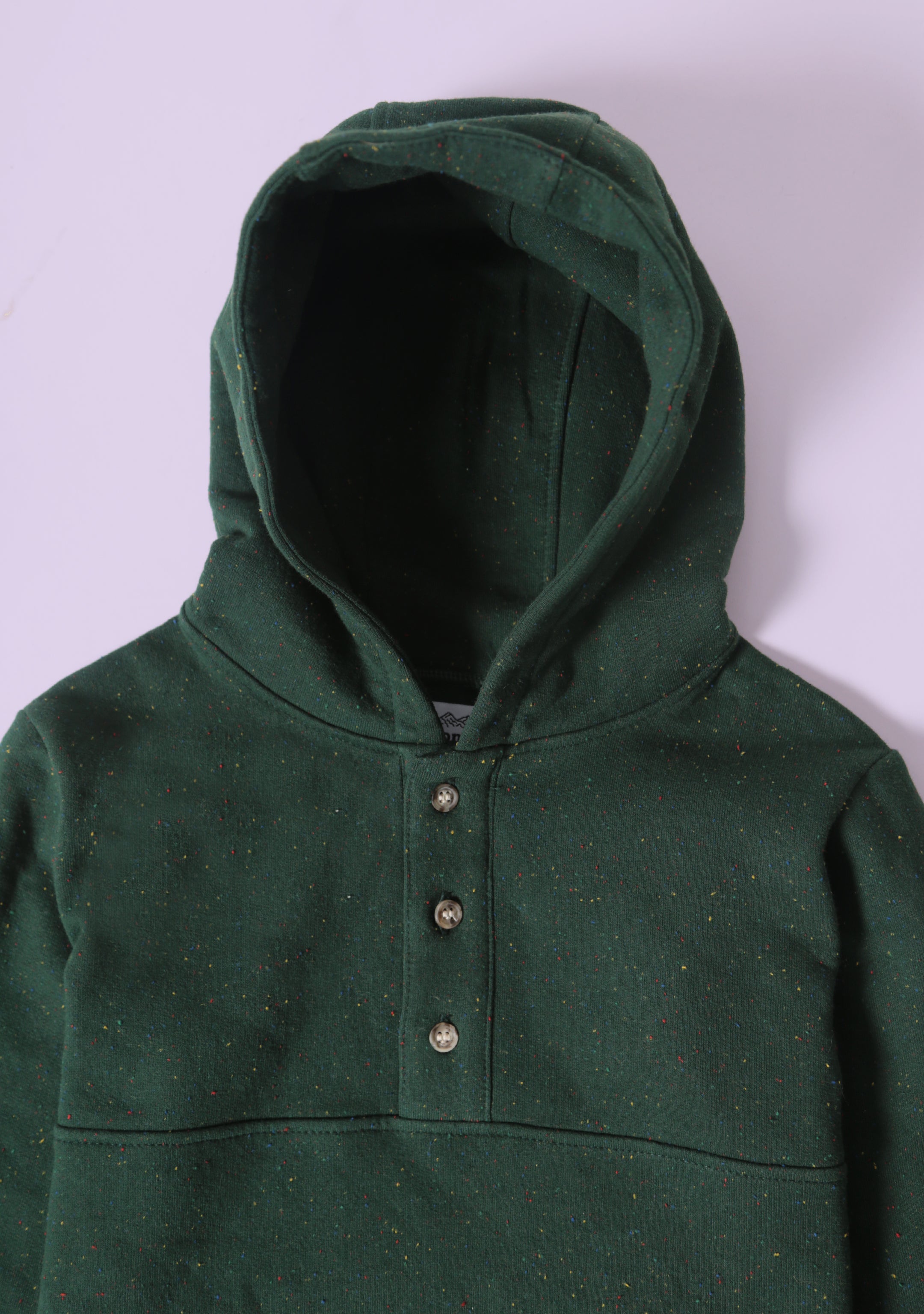 Kids Camping Hoodie - Forest Rainbow Speckle