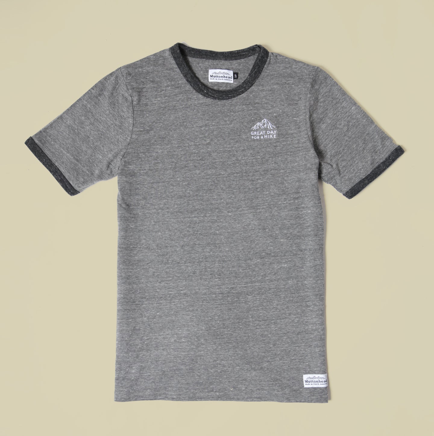 Ringer Tee Grey - Great Day