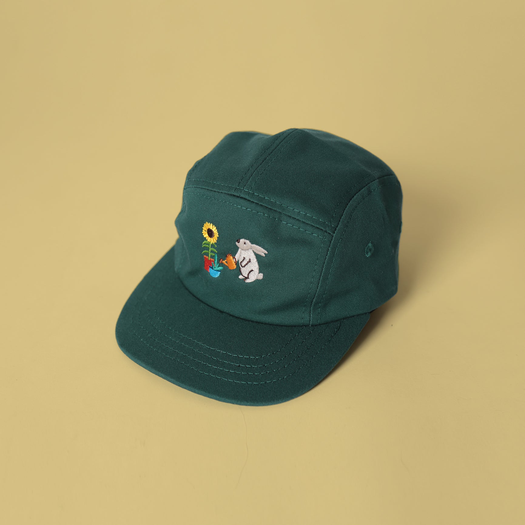 Toddler 5 Panel - Forest -  Bunny Sunflower Embroidery