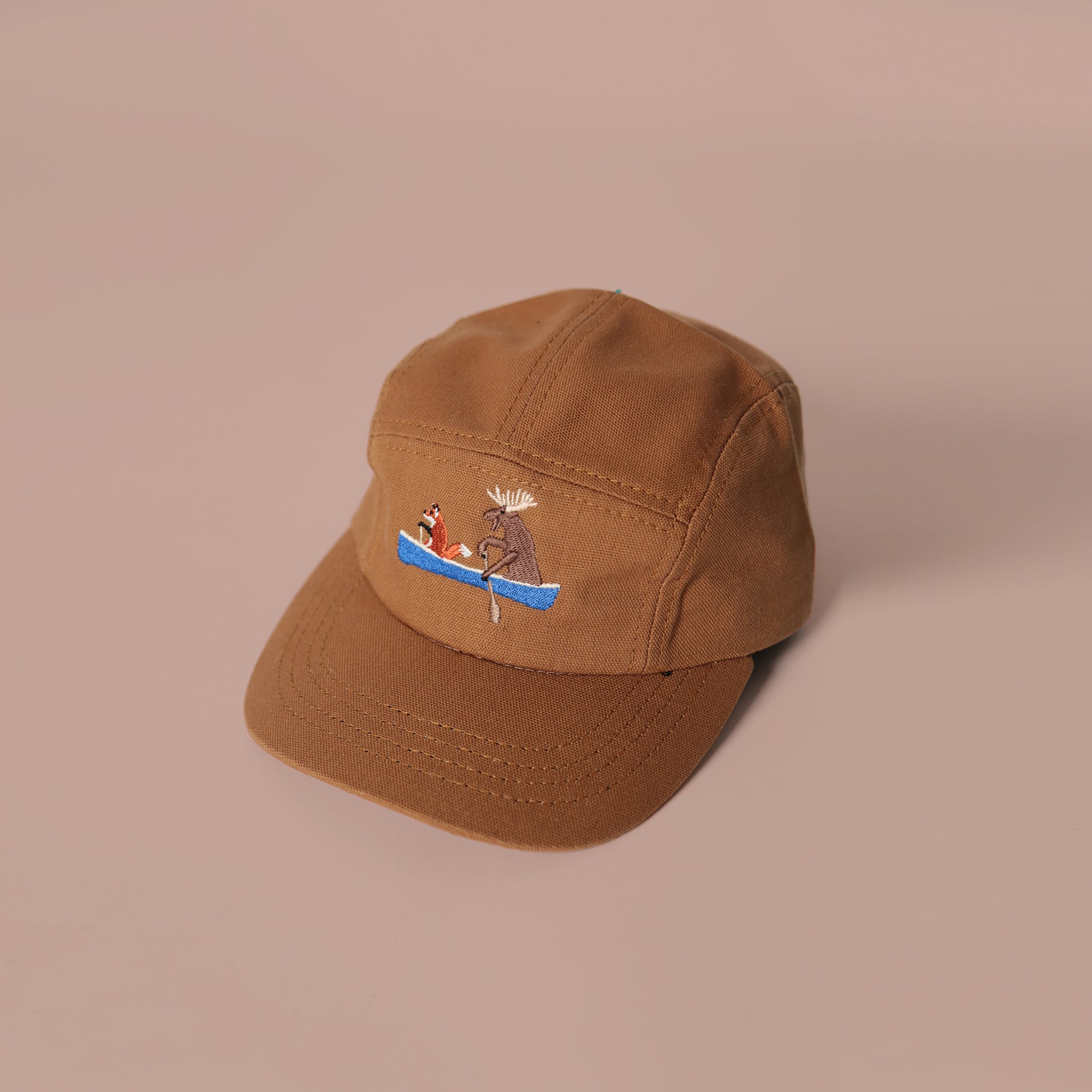 Kids 5 Panel - Rust - Paddle Pals Embroidery - CAMP Series