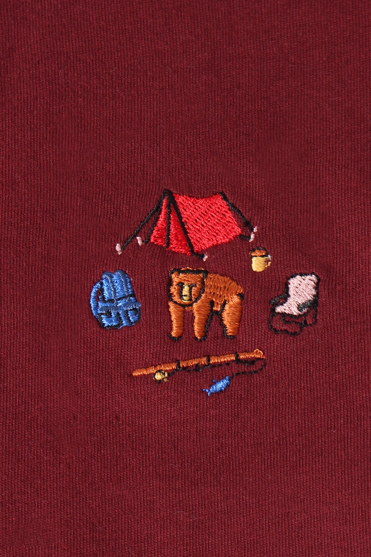 Classic Tee - Maroon - Camp Bear Embroidery - CAMP Series