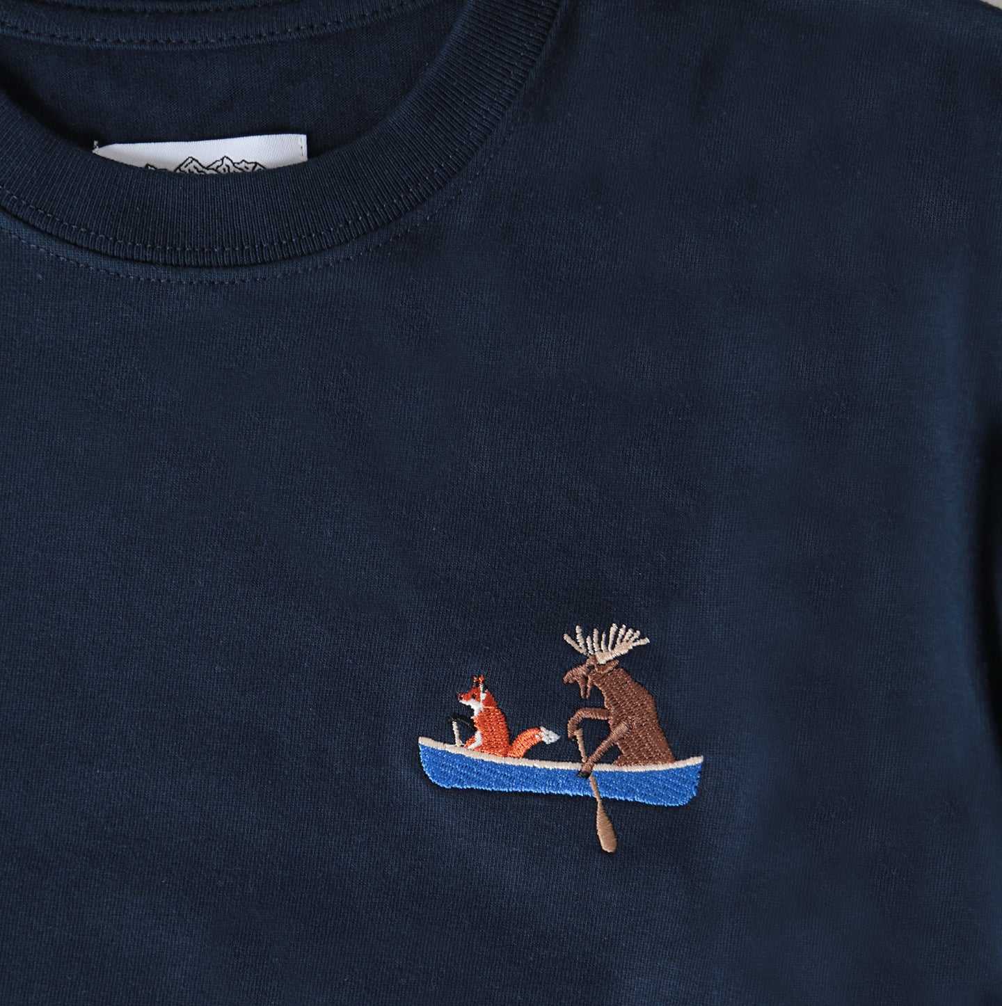 Heavy Weight Long Sleeve - Navy - Paddle Pals Embroidery - CAMP Series