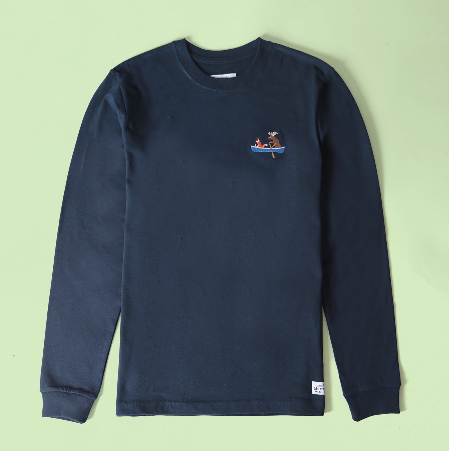 Heavy Weight Long Sleeve - Navy - Paddle Pals Embroidery - CAMP Series