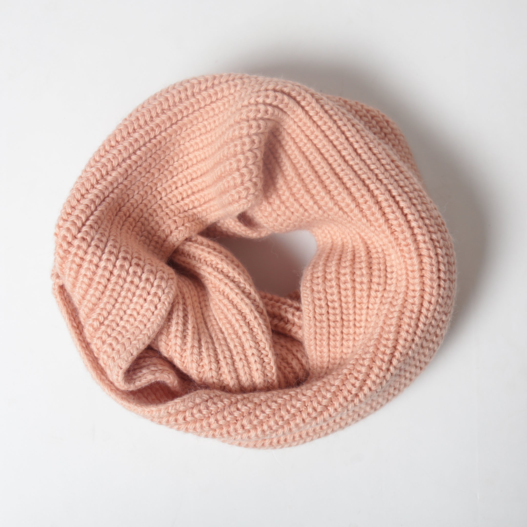 Nordic Knit Scarf - Pale Pink