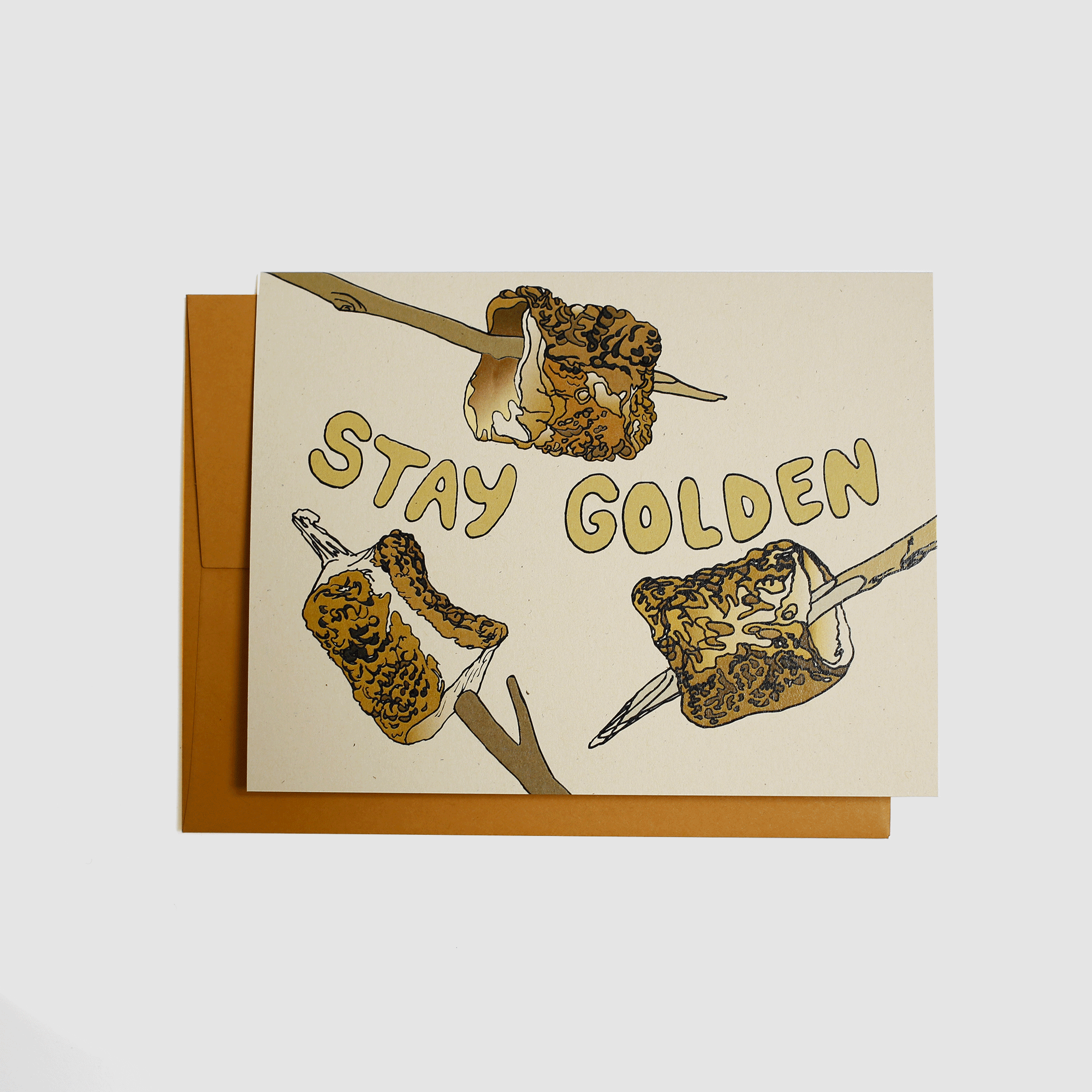 Stay Golden Marshmallows Card - Wild Life Illustration and Card Co.