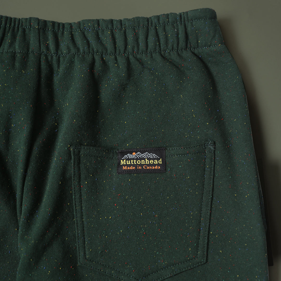 Sweatpants - Forest Green Rainbow Speckle