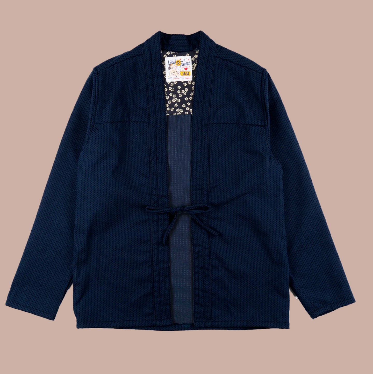 Kimono Shirt - Sashiko Double Gauze - Indigo
