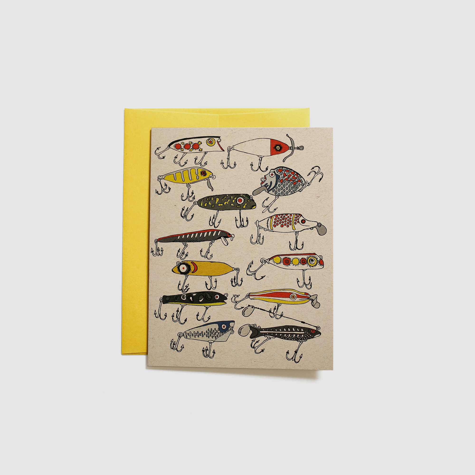 Fishing Lures Card - Wild Life Illustration and Card Co.