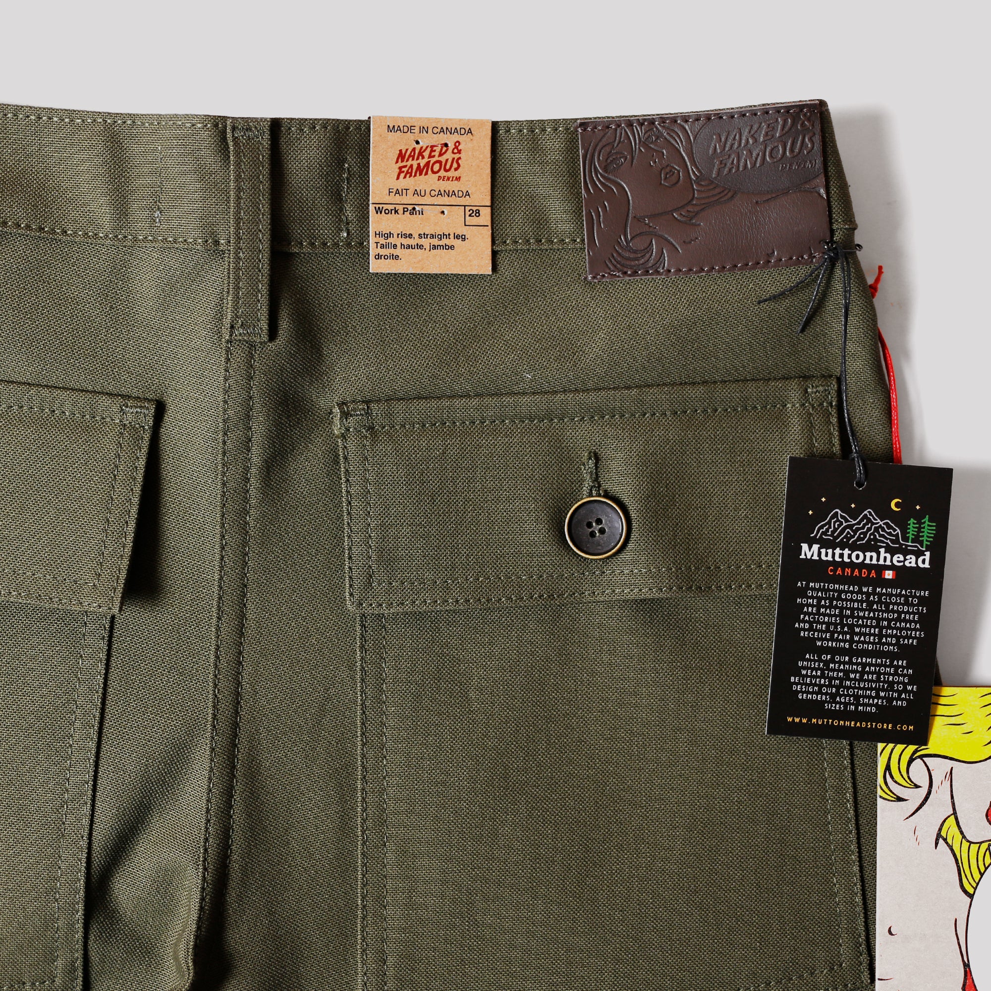 Work Pant - Green Canvas