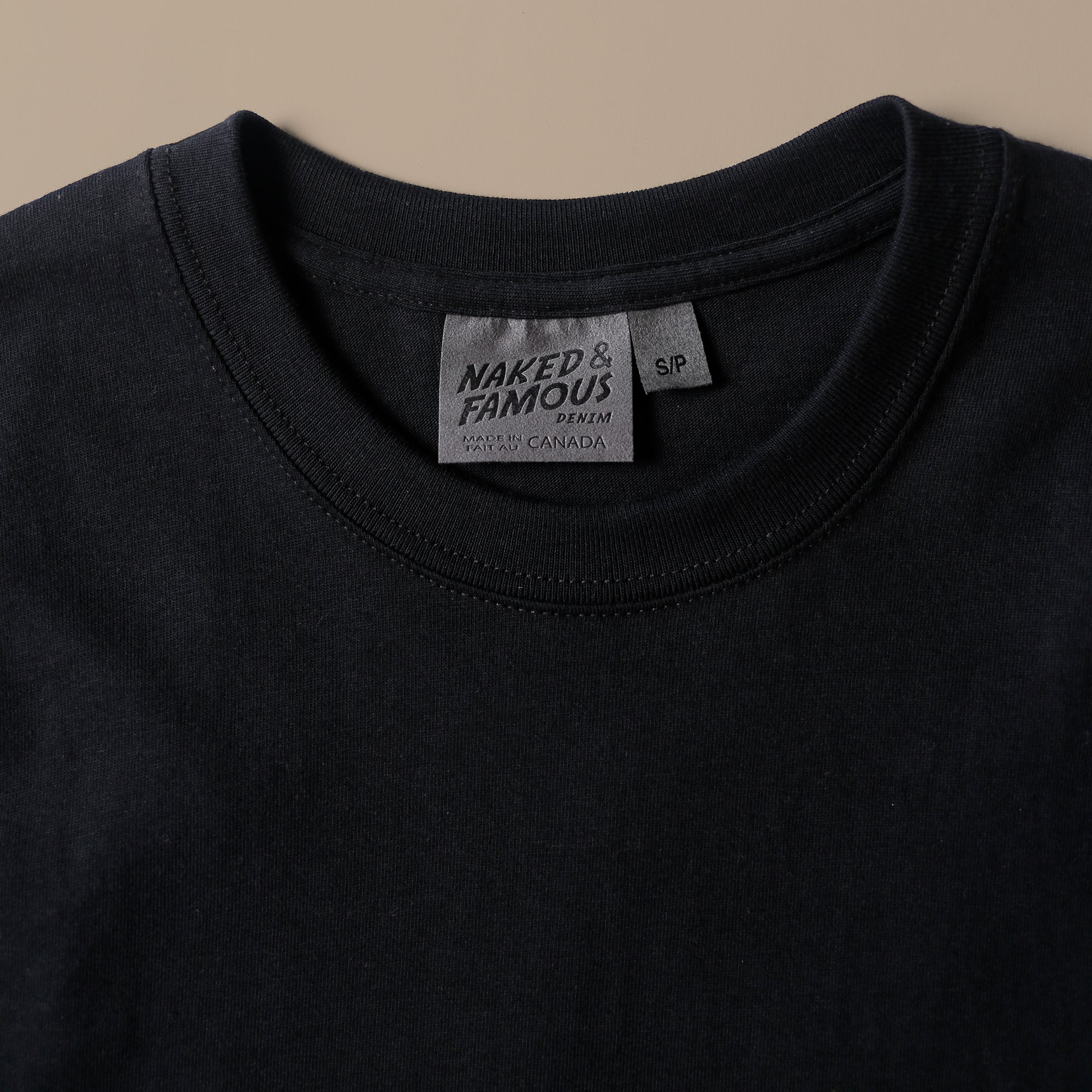 T-Shirt - Black Circular Knit