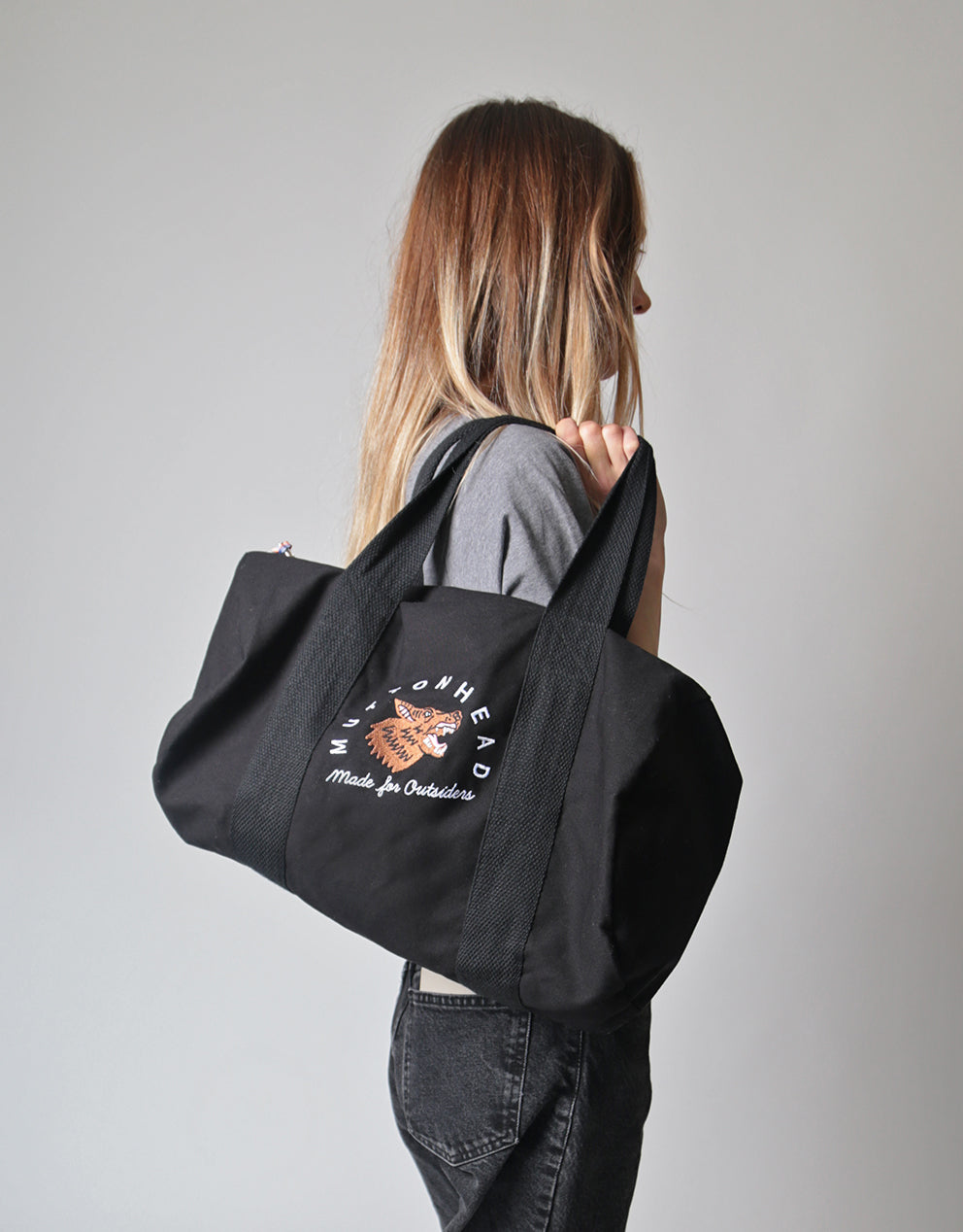 Duffle Bag - Black - Outsiders Dog Embroidery