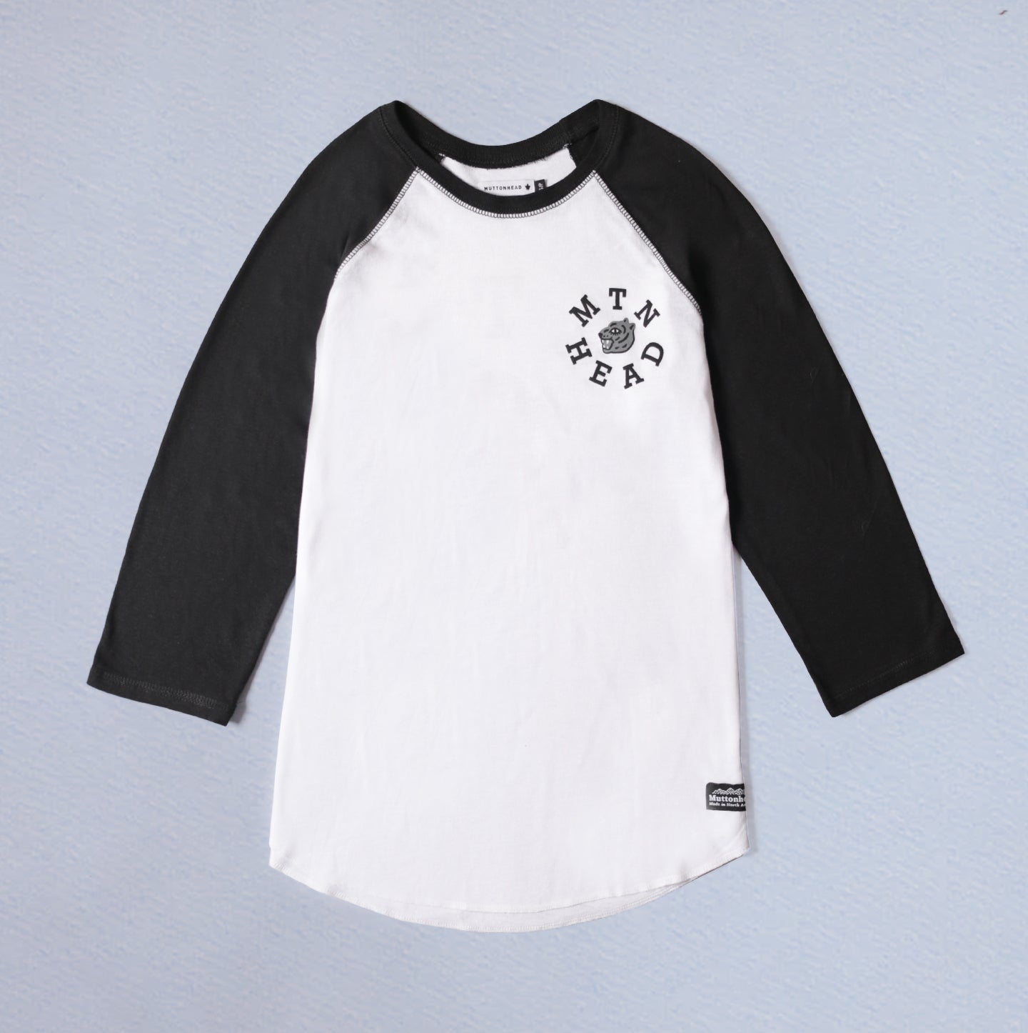 Baseball Tee - White/Black - Team Wild Cat