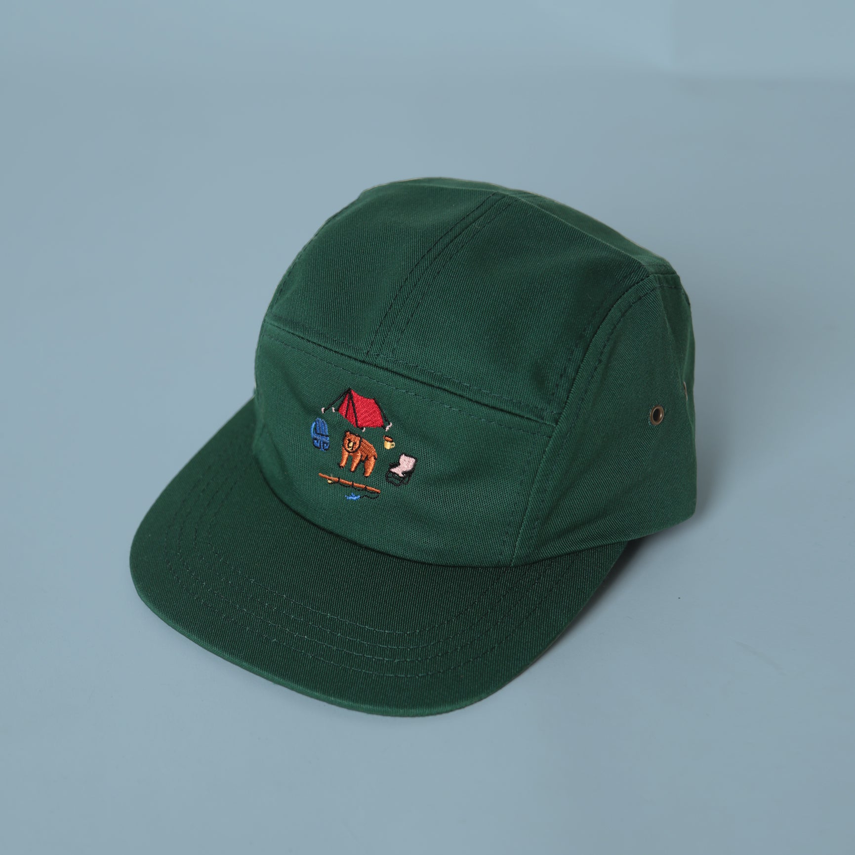 5 Panel - Forest - Camp Bear Embroidery - CAMP Series