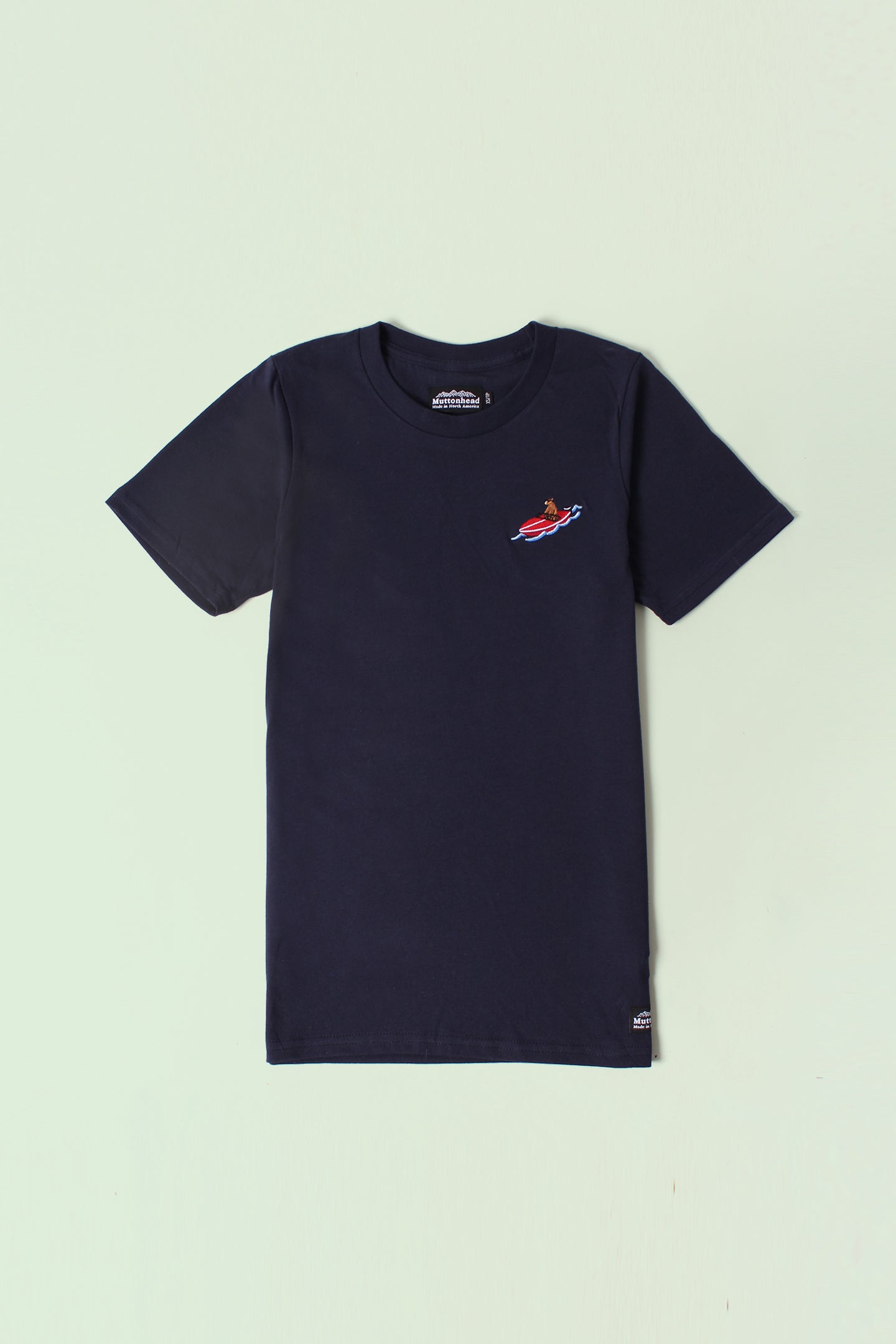 Classic Tee - Navy - Boat Bear Embroidery