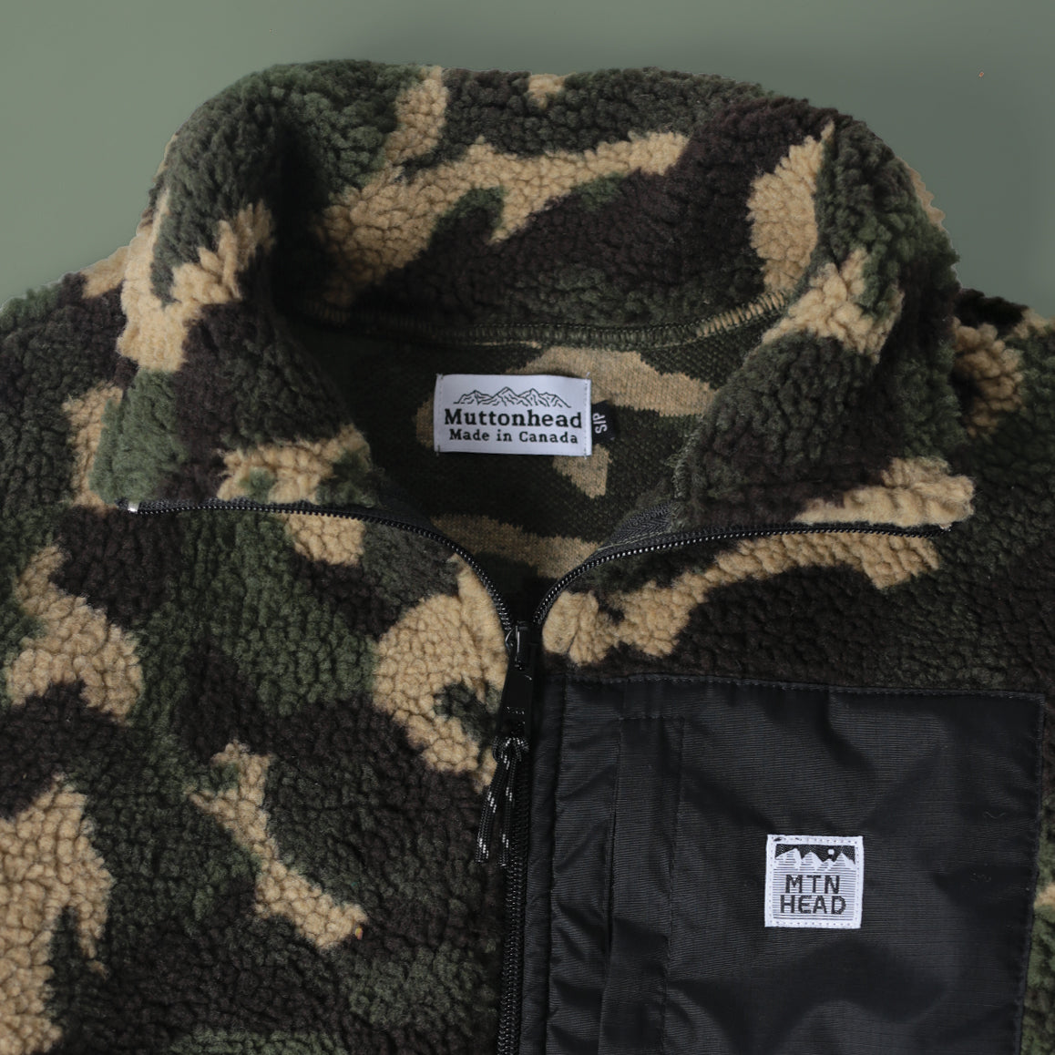 Alpine 1/4 Zip  - Classic Camo Sherpa