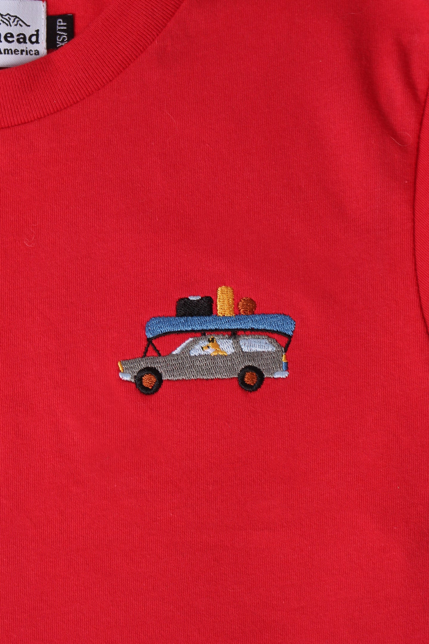 Classic Tee - Red - Road Trip Embroidery - CAMP Series