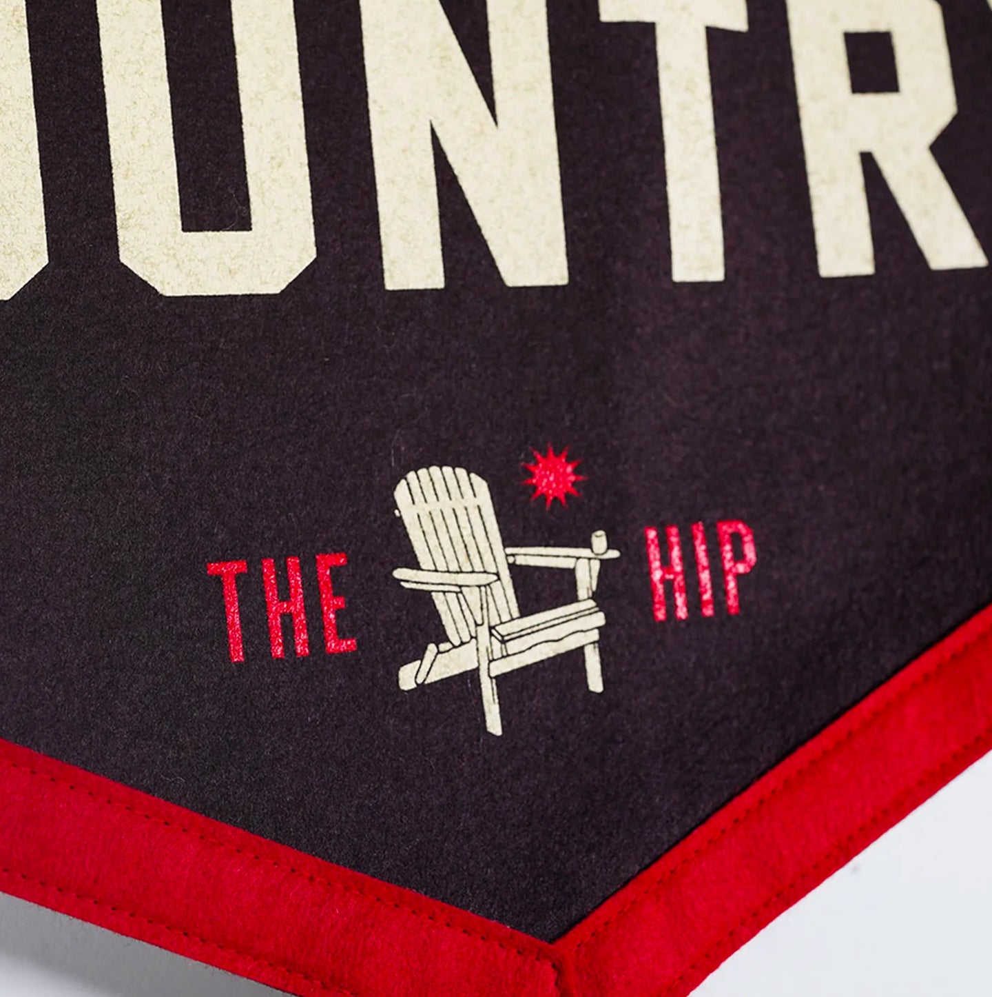 Oxford Pennant - Welcome To Cottage Country Camp Flag x The Tragically Hip