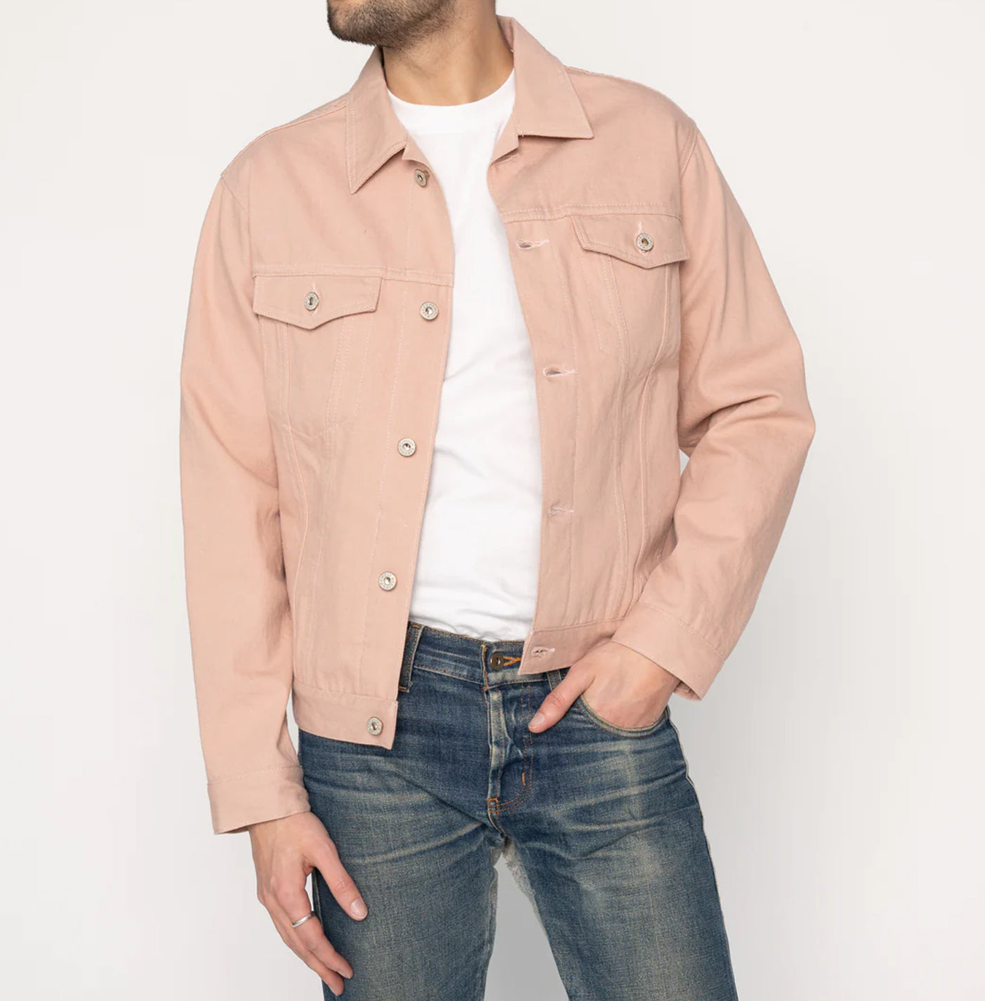 Denim Jacket - Dusty Rose