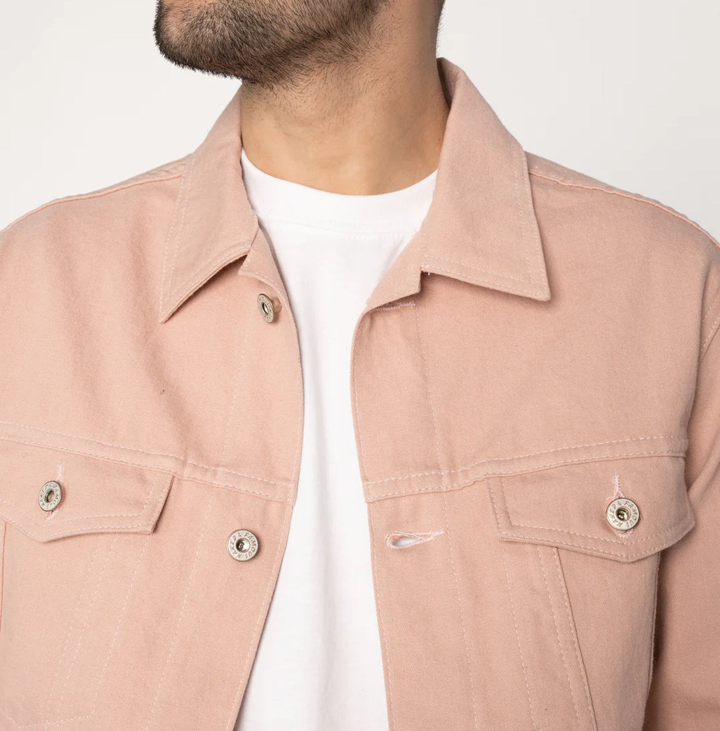 Denim Jacket - Dusty Rose