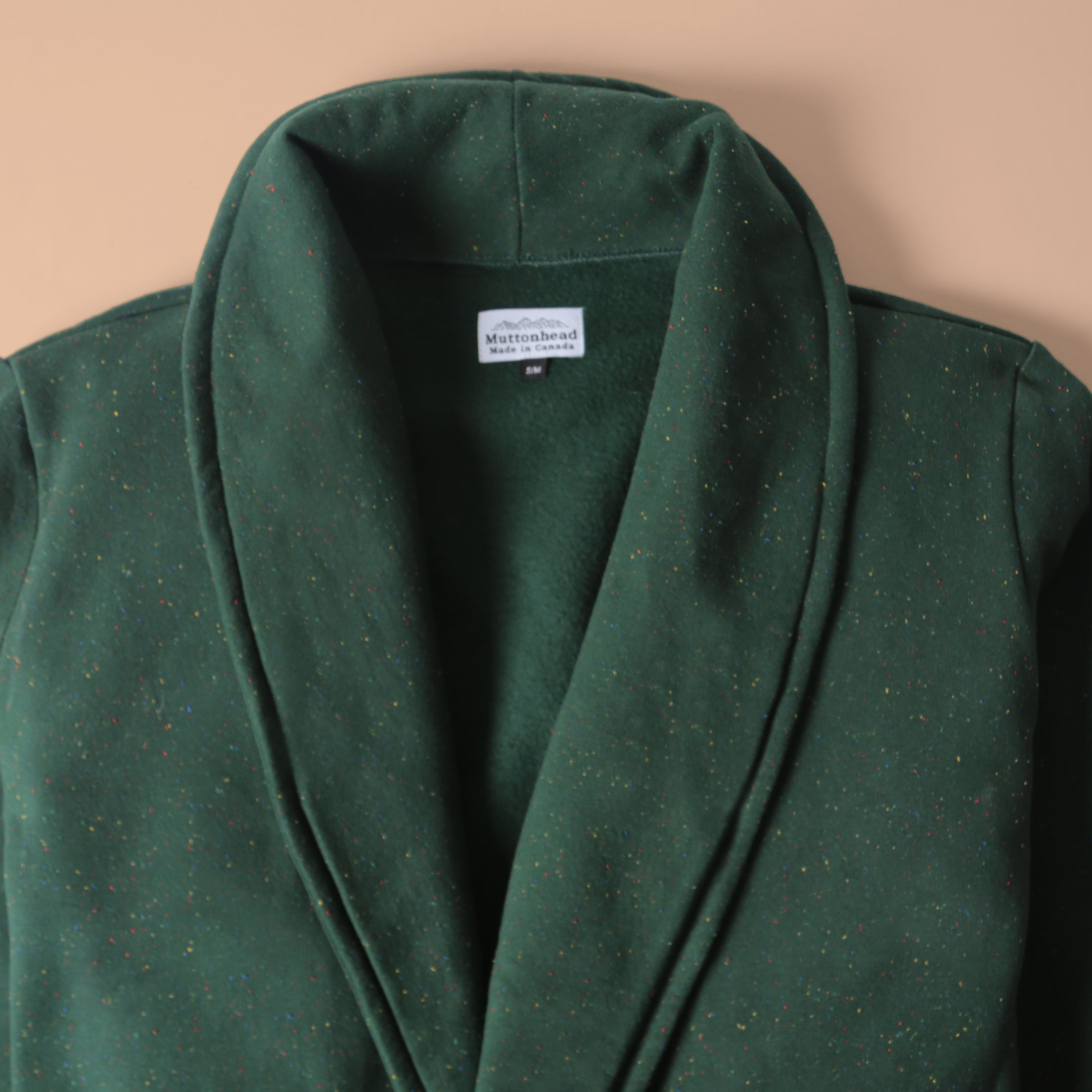 Classic Robe - Forest Green Rainbow Speckle