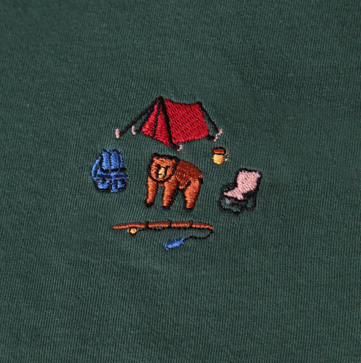 Classic Tee - Forest - Camp Bear Embroidery - CAMP Series