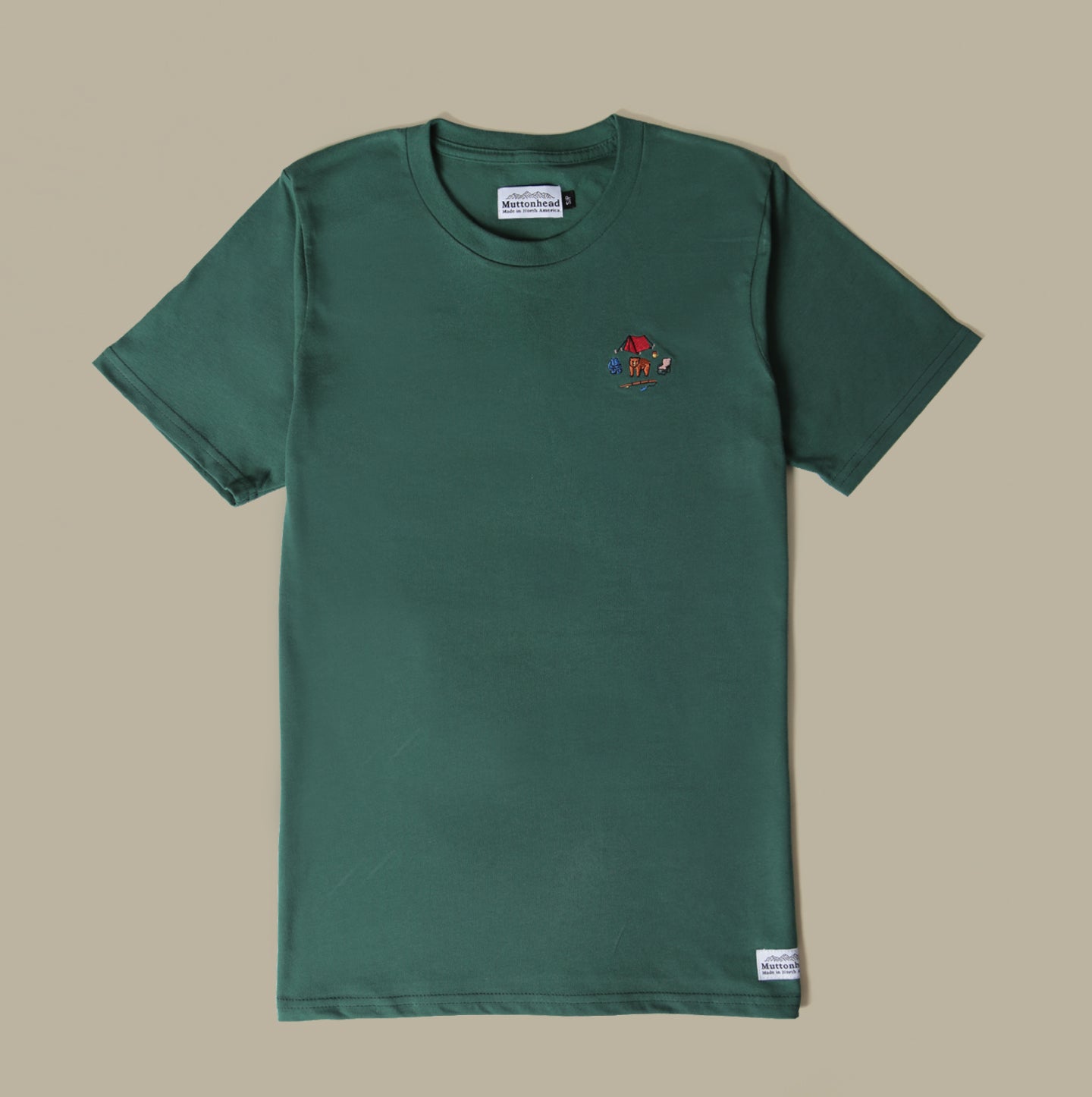 Classic Tee - Forest - Camp Bear Embroidery - CAMP Series