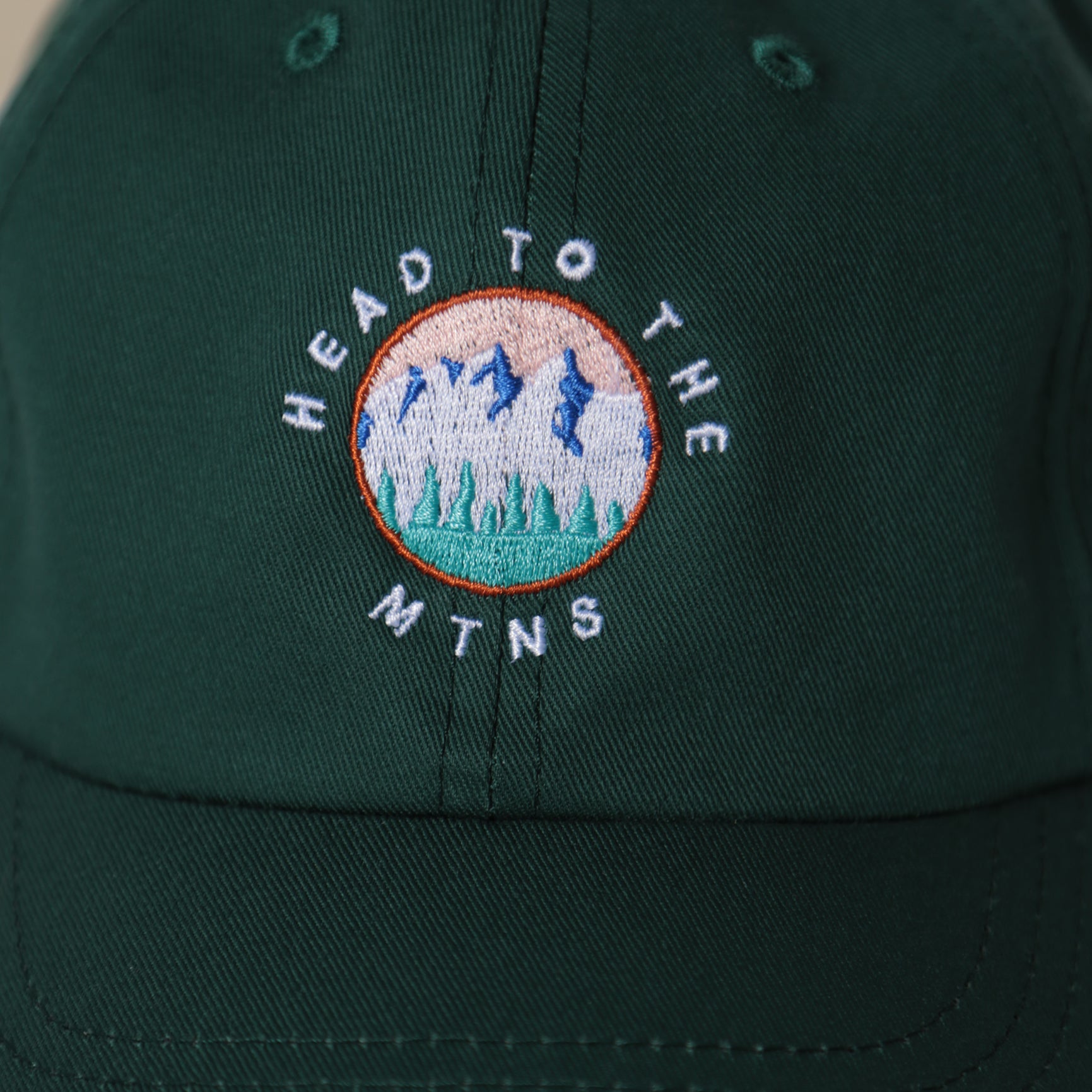 6 Panel - Forest - Head to the Mtns. Embroidery