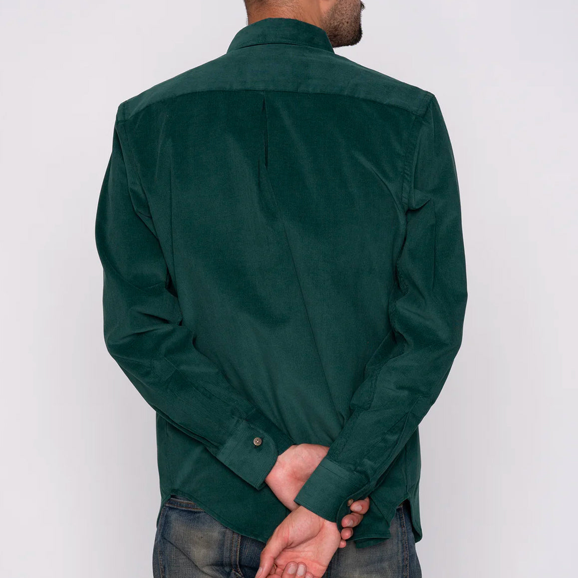 Easy Shirt - Cotton Dyed Corduroy - Green