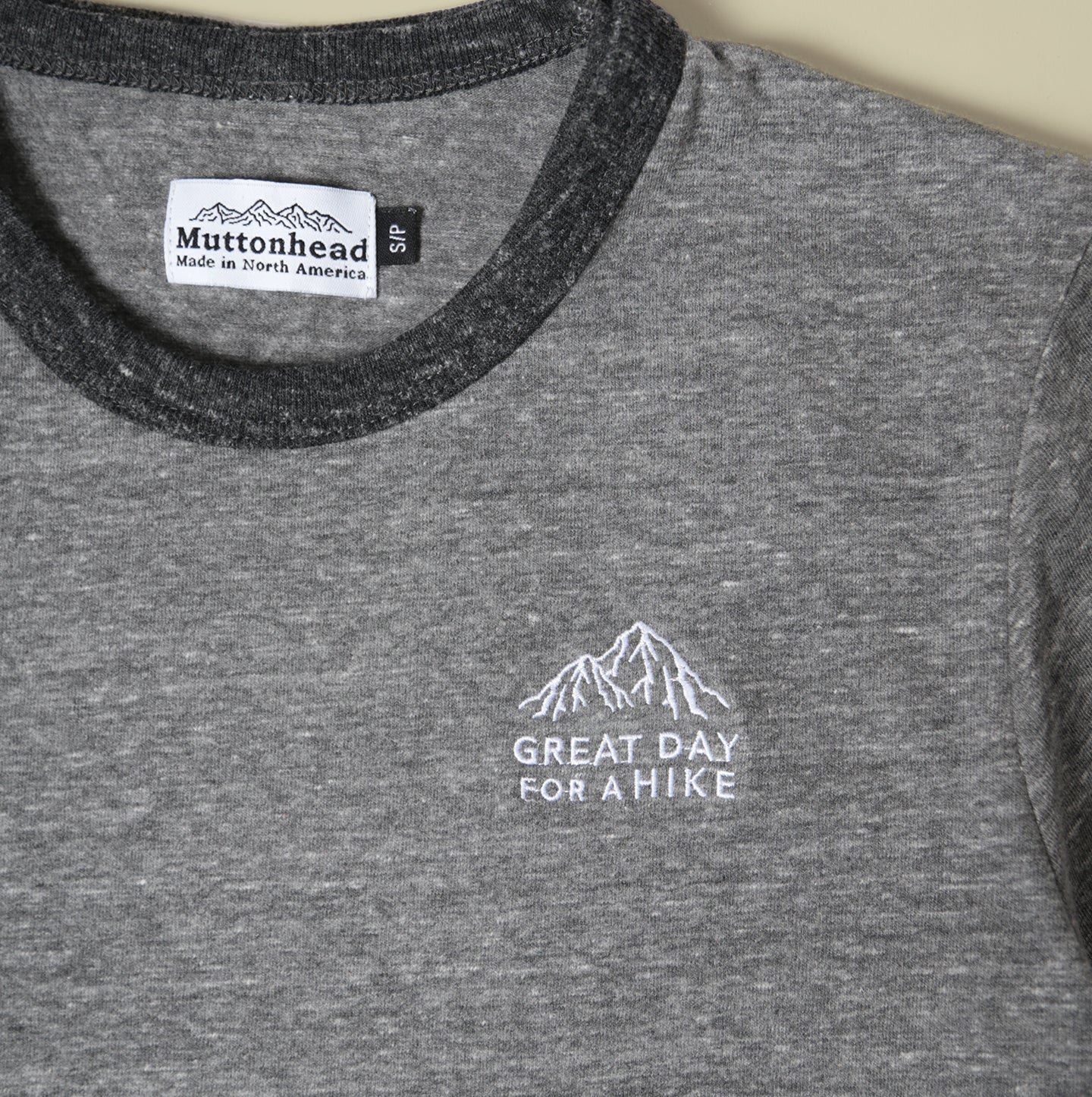 Ringer Tee Grey - Great Day