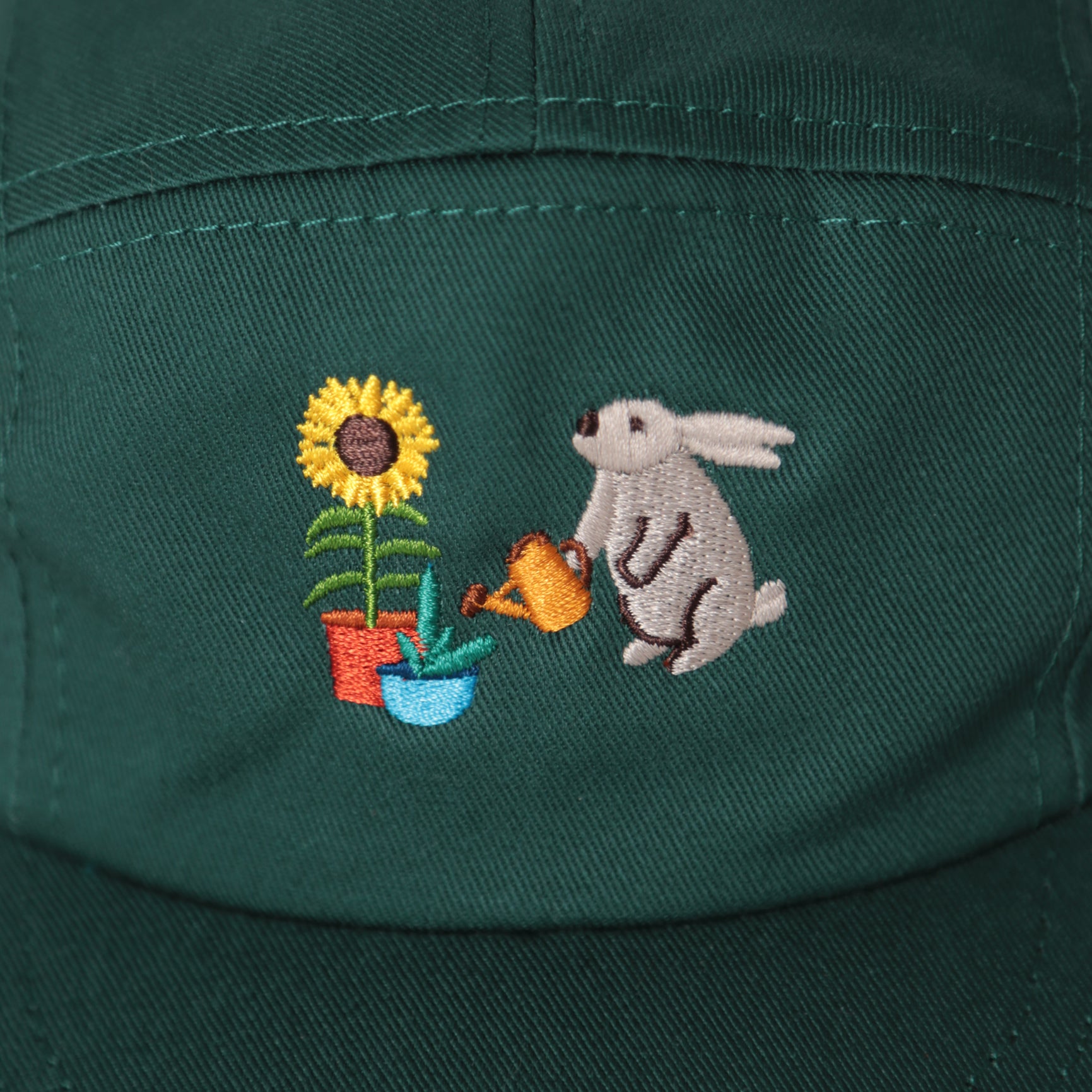 Toddler 5 Panel - Forest -  Bunny Sunflower Embroidery