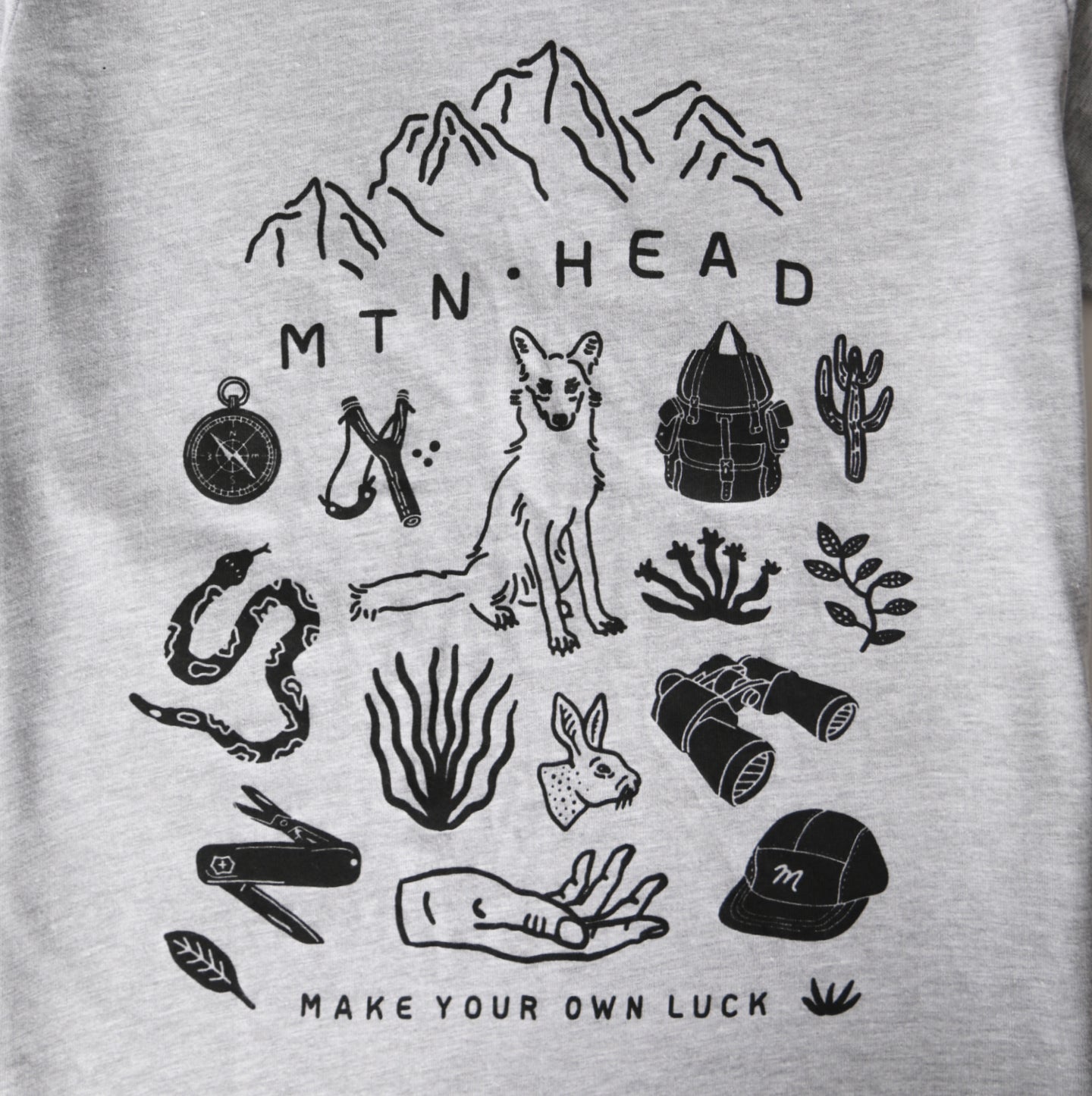 Kids Tee - Grey - Make Your Own Luck