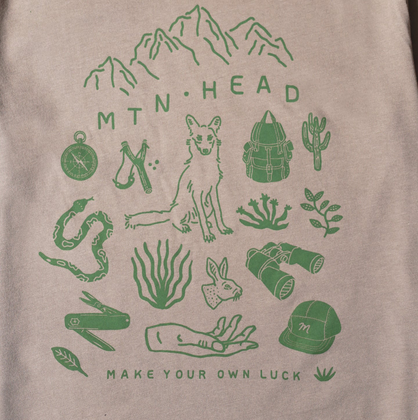 Make Your Own Luck Tee - Dark Camel