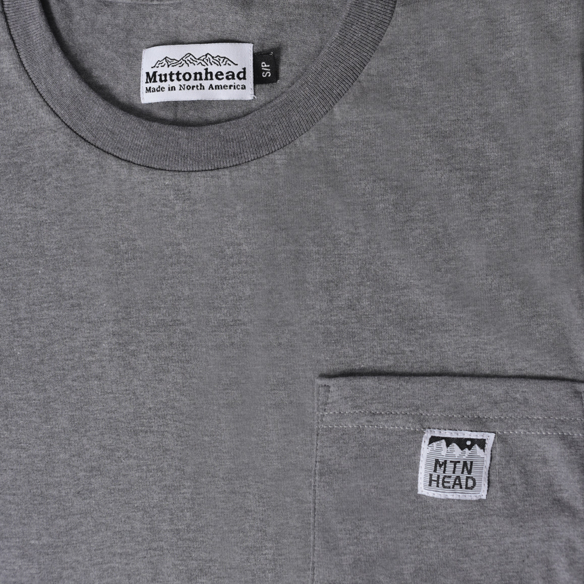 MTN Logo Pocket Tee - Heather Grey