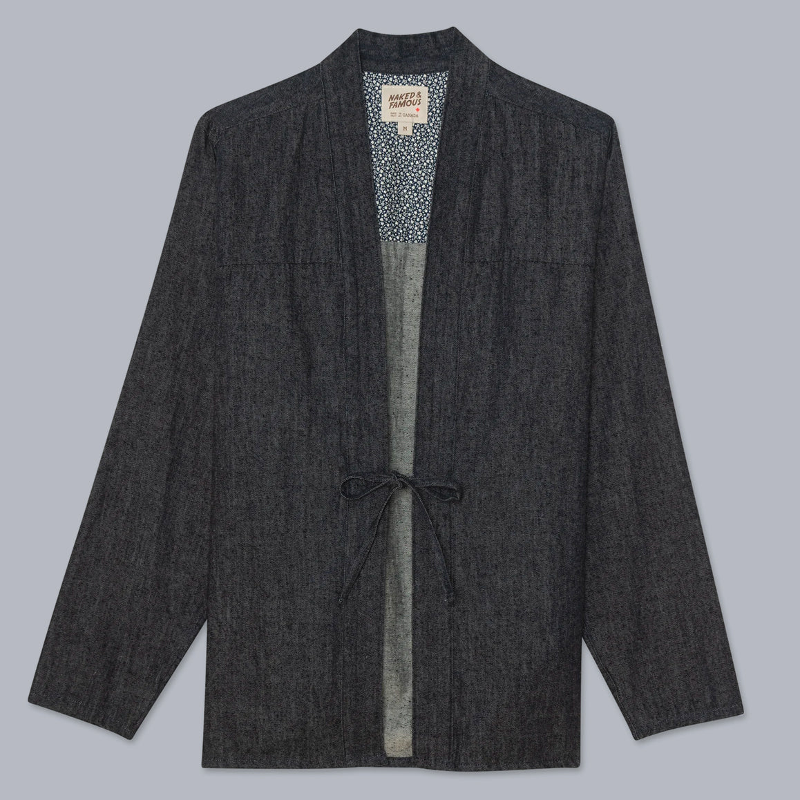 Kimono Shirt - Slub Nep Rinsed Denim