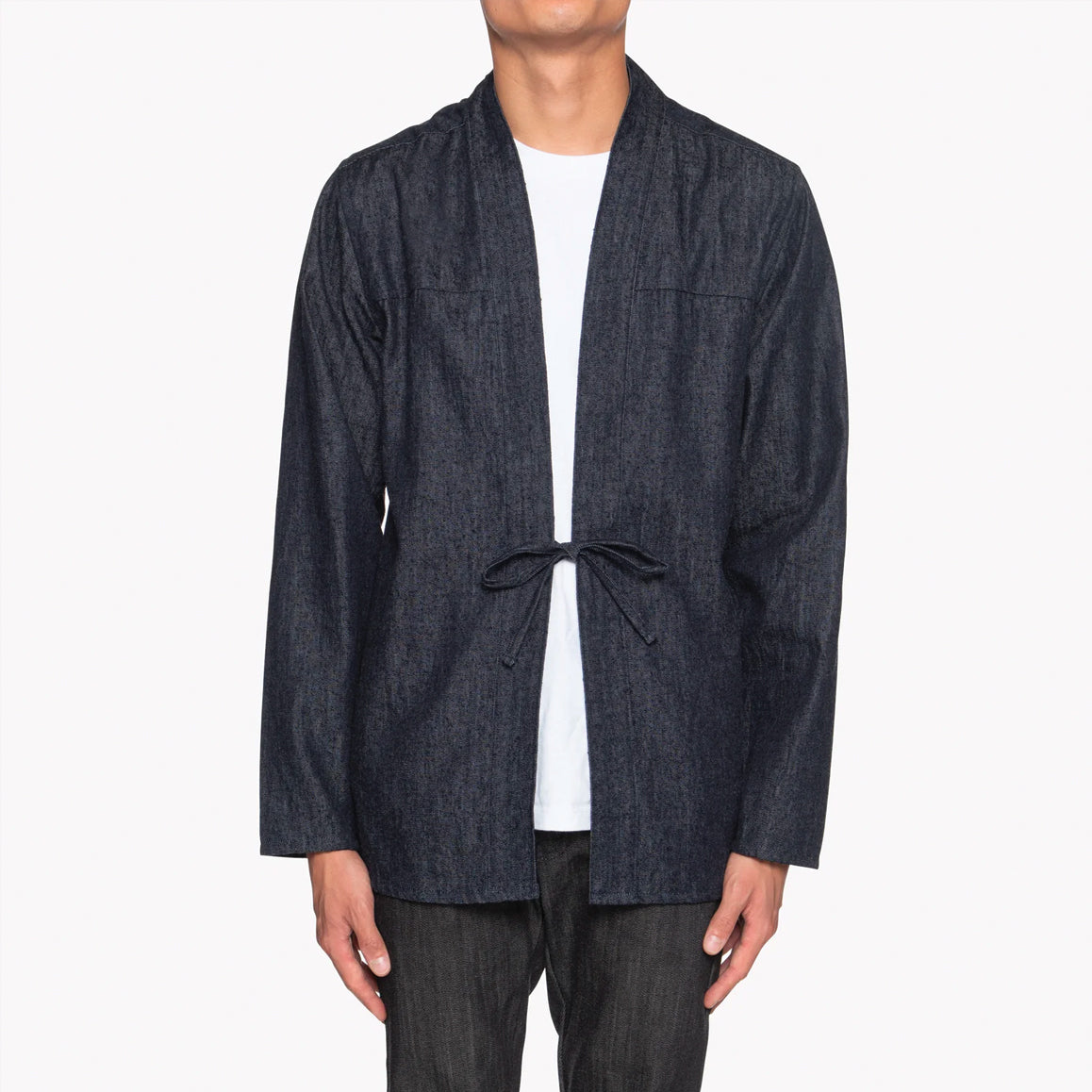 Kimono Shirt - Slub Nep Rinsed Denim