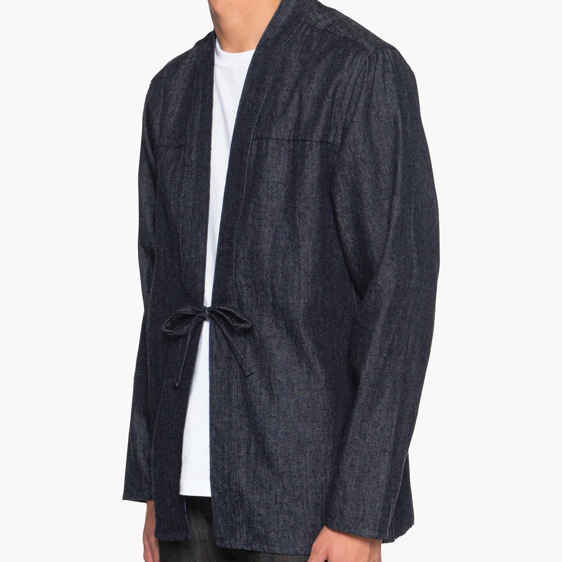 Kimono Shirt - Slub Nep Rinsed Denim