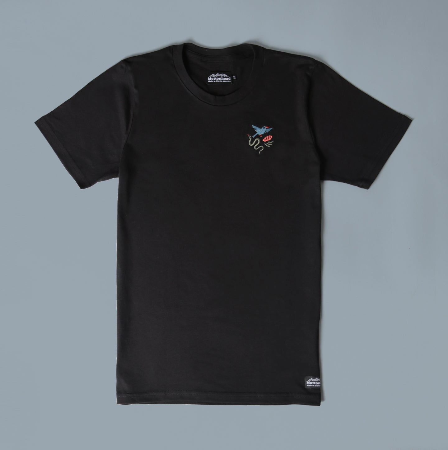 Classic Tee - Black - Wild Life Embroidery