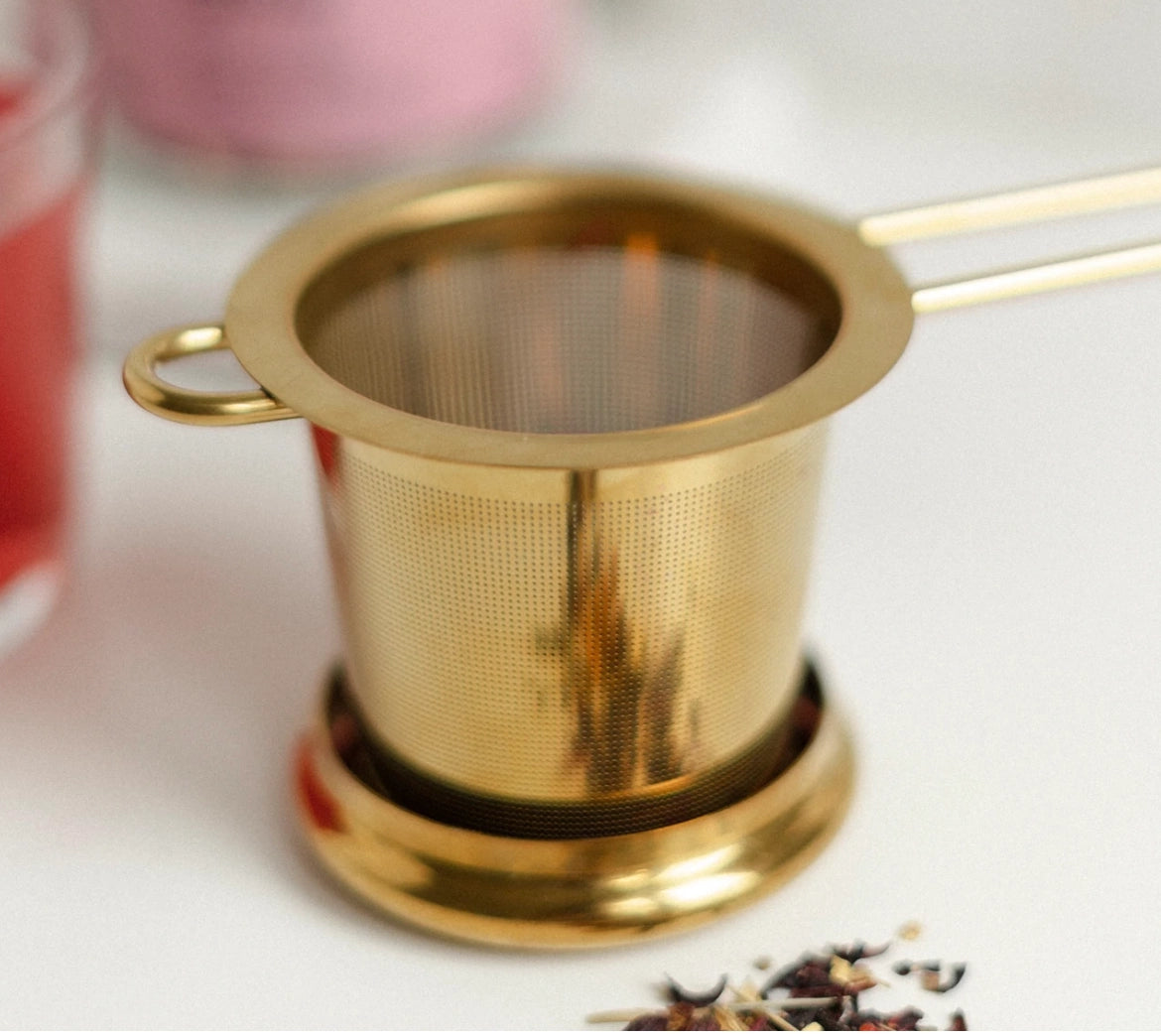 Lake & Oak - Gold Goddess Tea Strainer