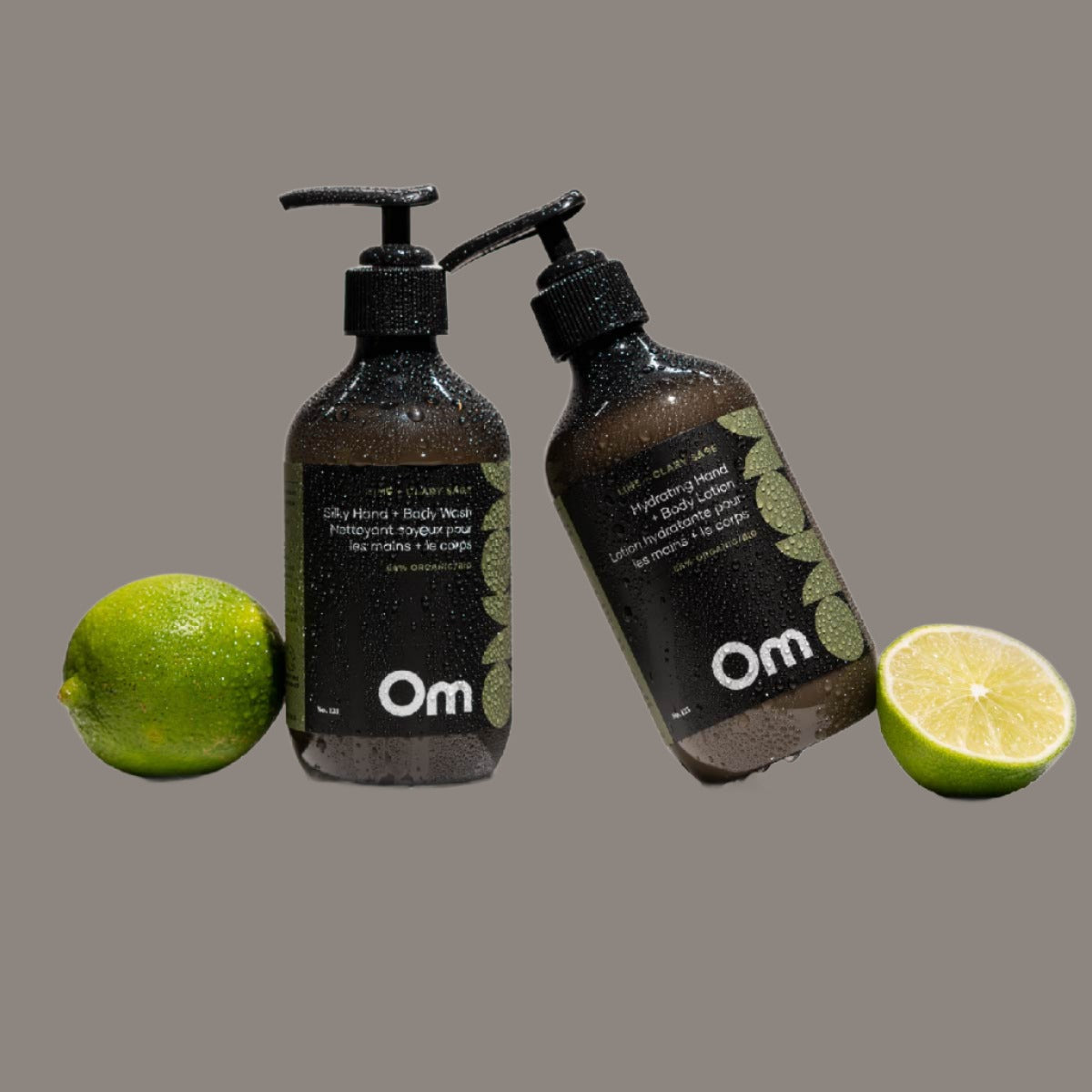 Om Organics - Lime + Clary Sage Hydrating Hand + Body Lotion