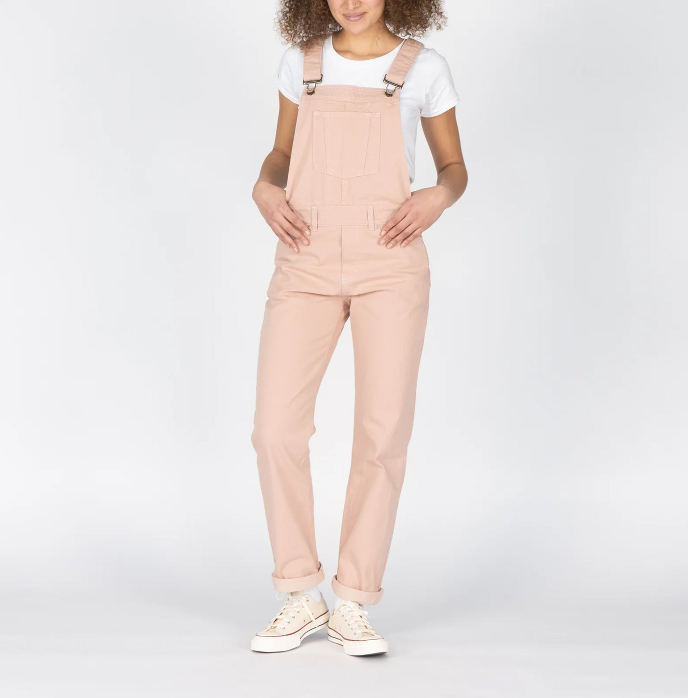 Straight Leg Overall - Dusty Rose Denim