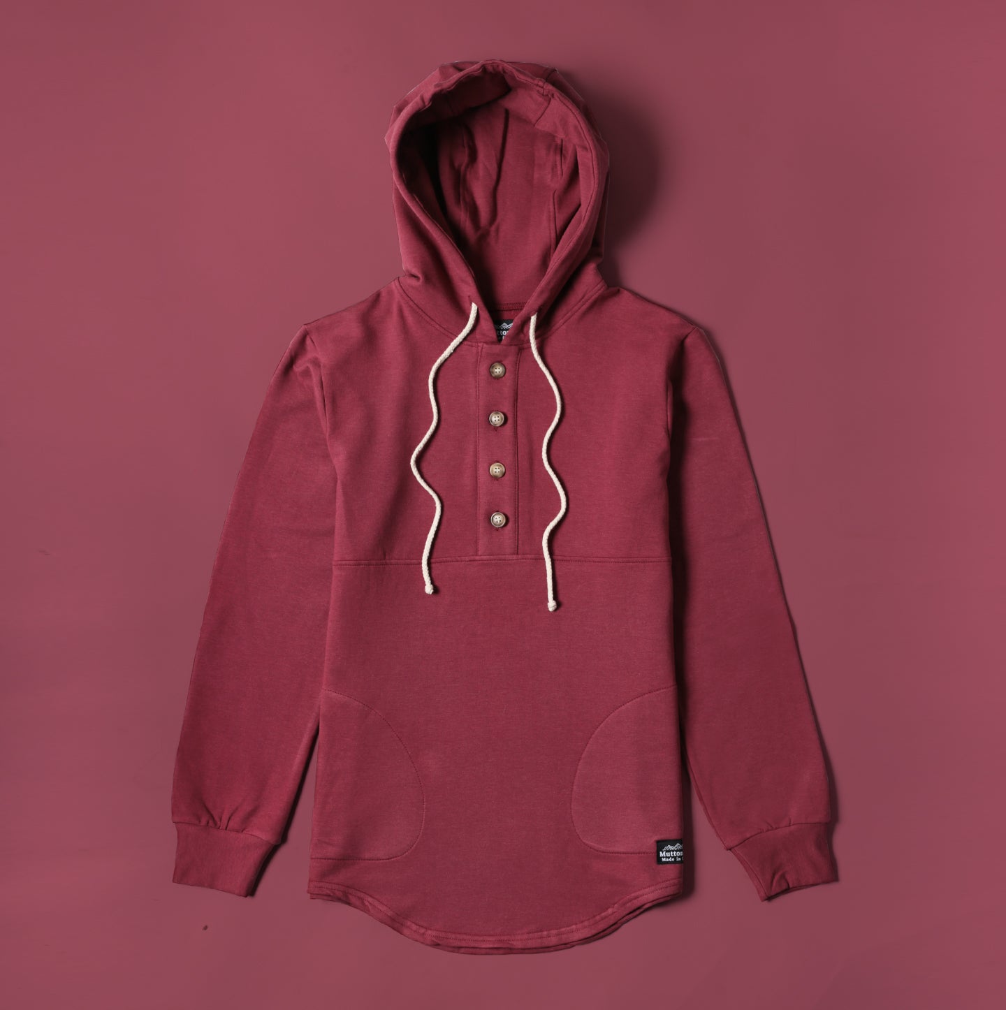 Bamboo Camping Hoodie - Burgundy