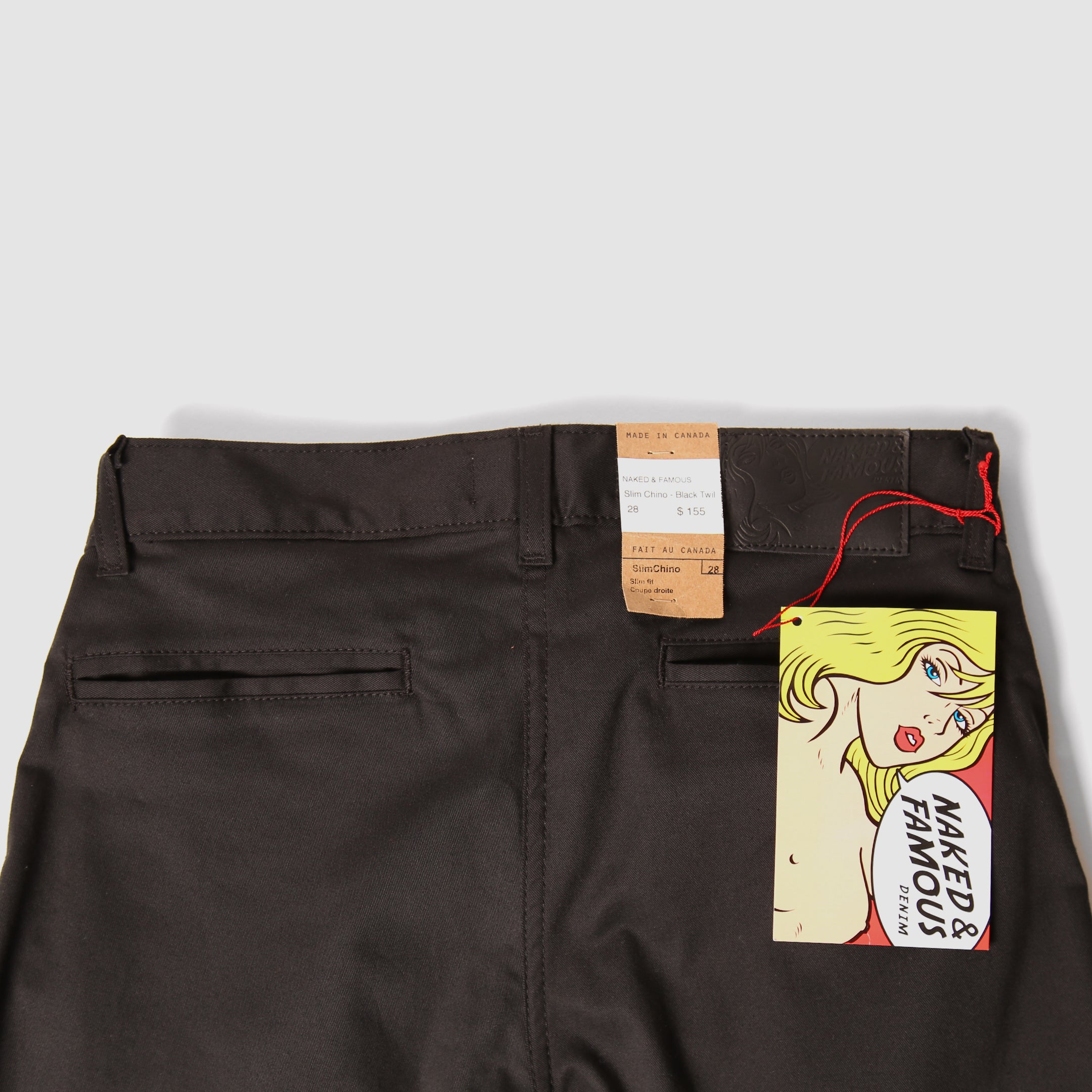 Slim Chino - Black Stretch Twill