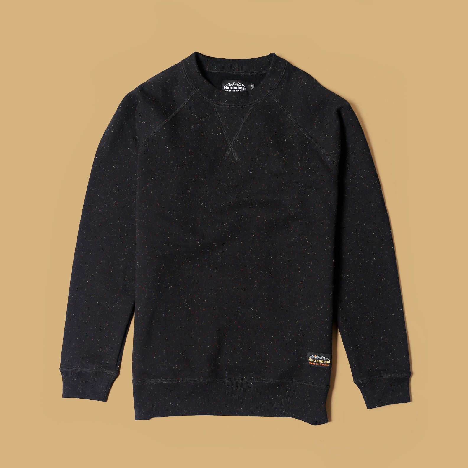 Classic Crew - Black Rainbow Speckle