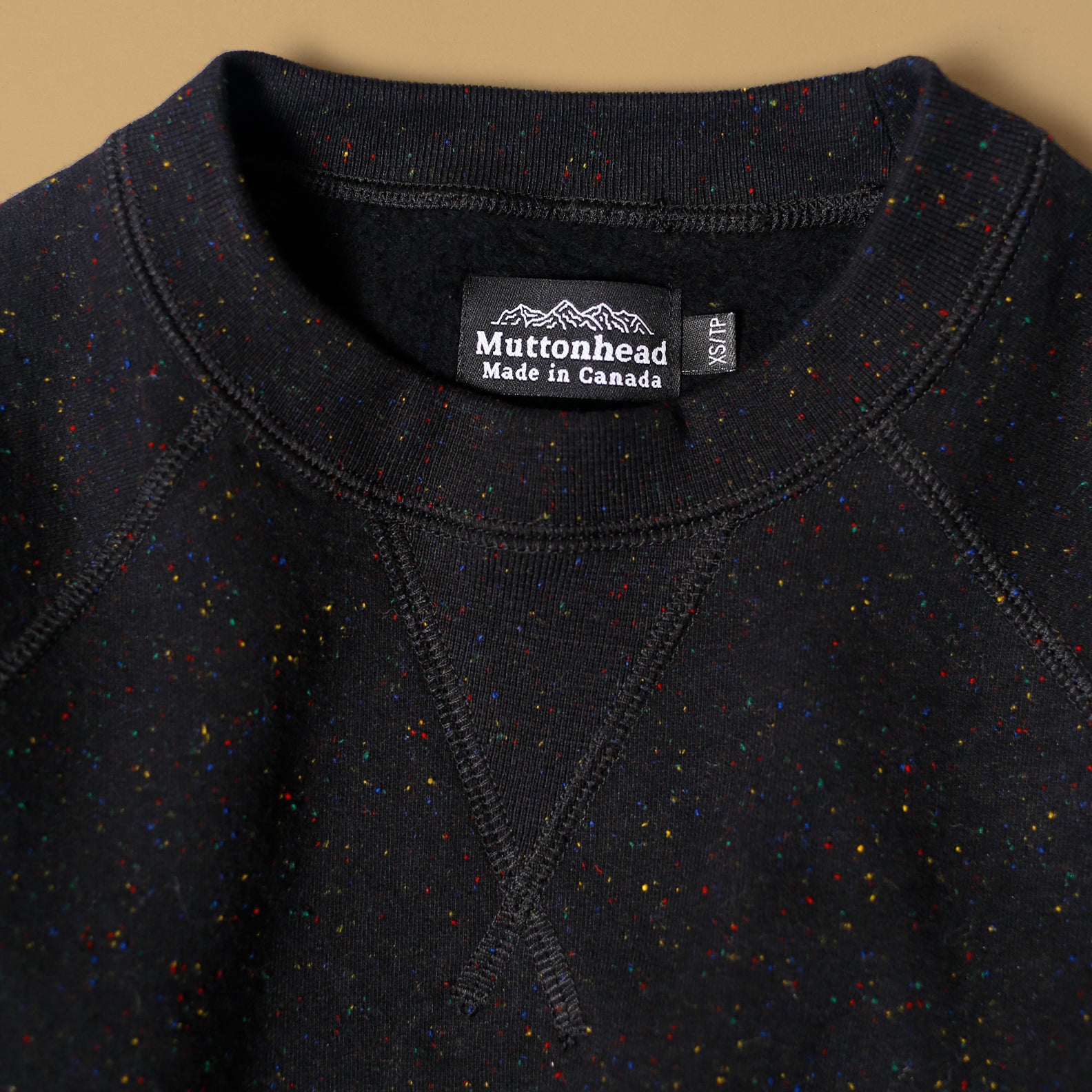 Classic Crew - Black Rainbow Speckle