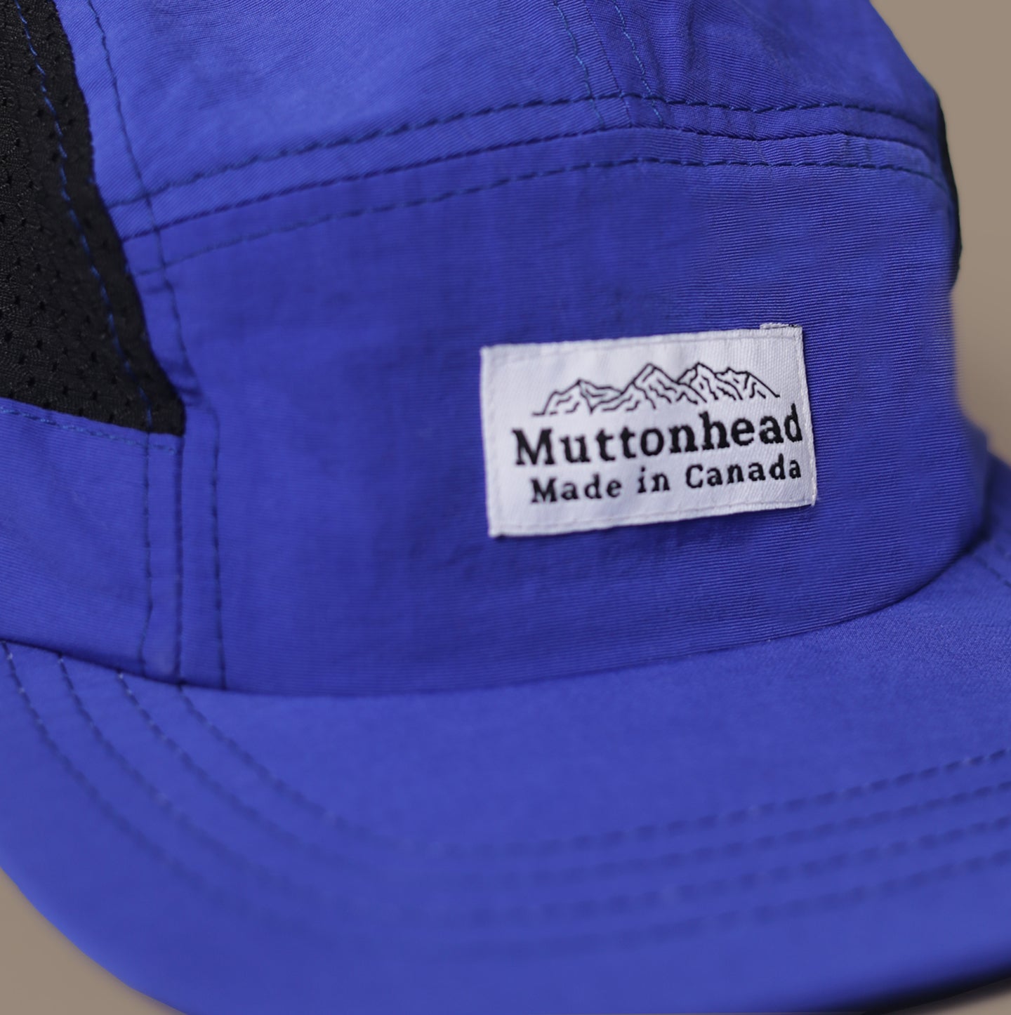 Mesh Camp Cap - White Mountain Label - Cobalt Nylon/Mesh