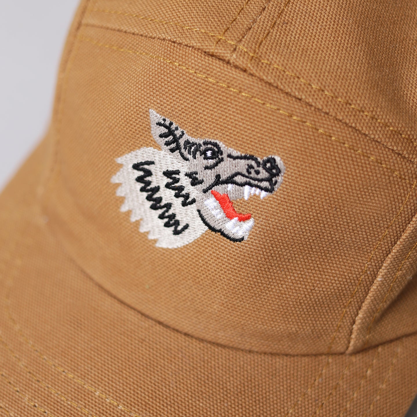 Kids 5 Panel - Wolf Embroidery - Rust